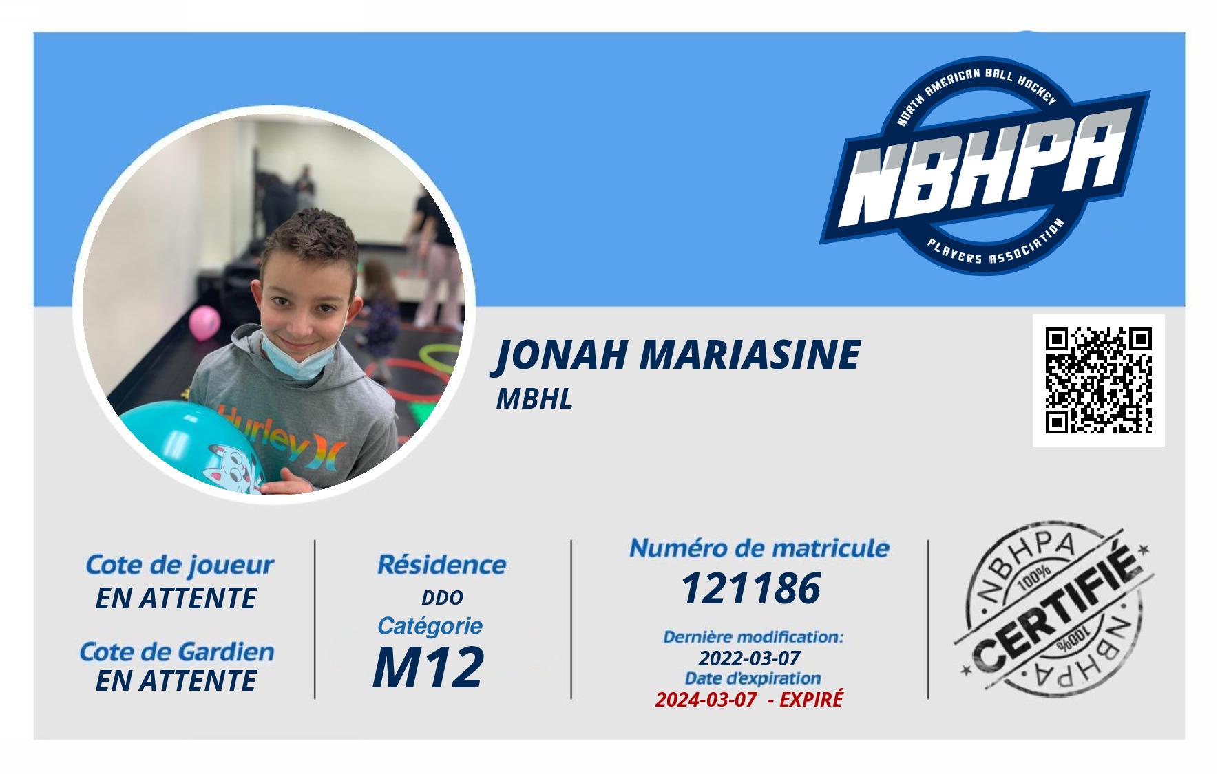 Jonah Mariasine 