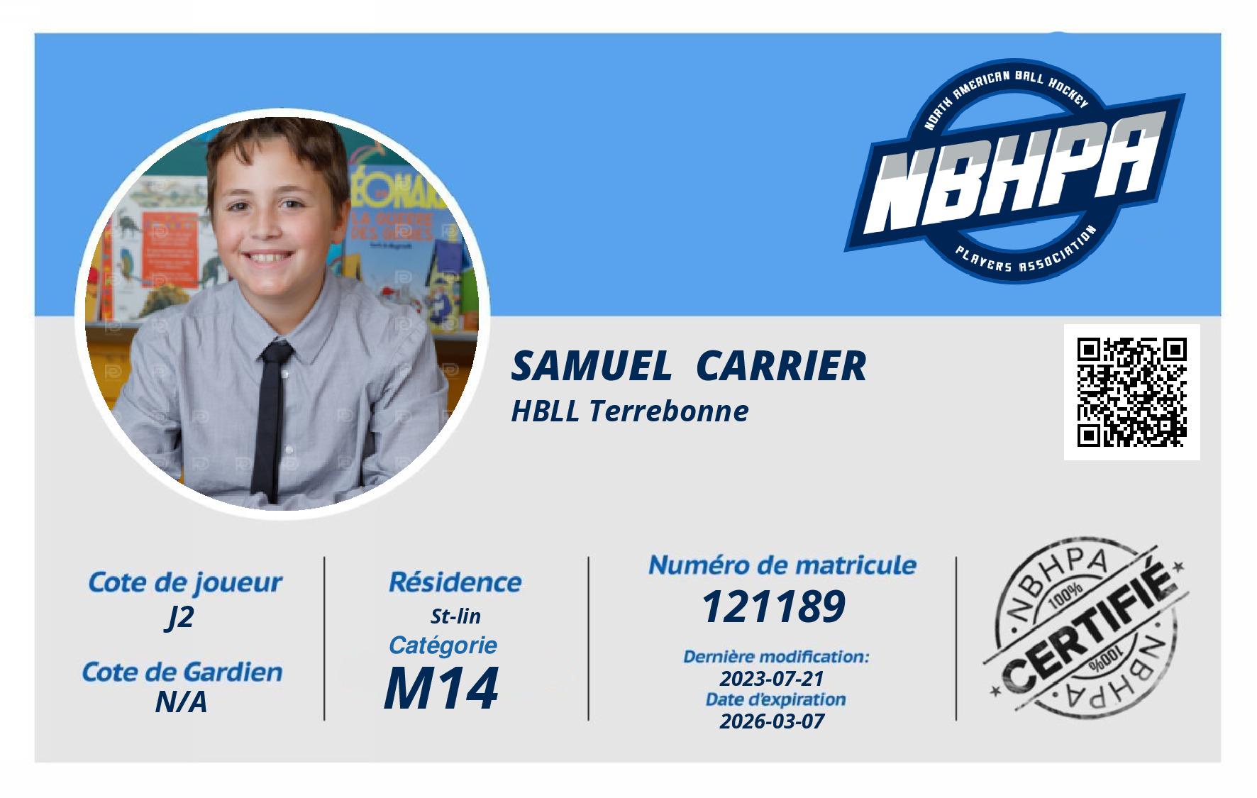 Samuel  Carrier