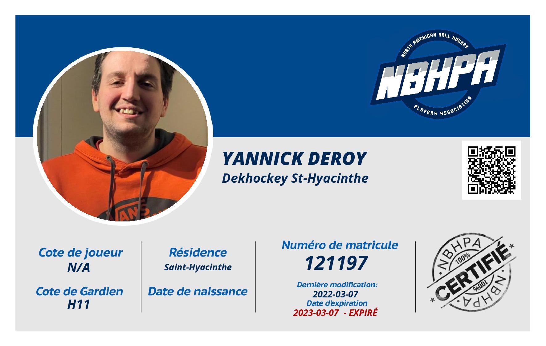 Yannick deroy
