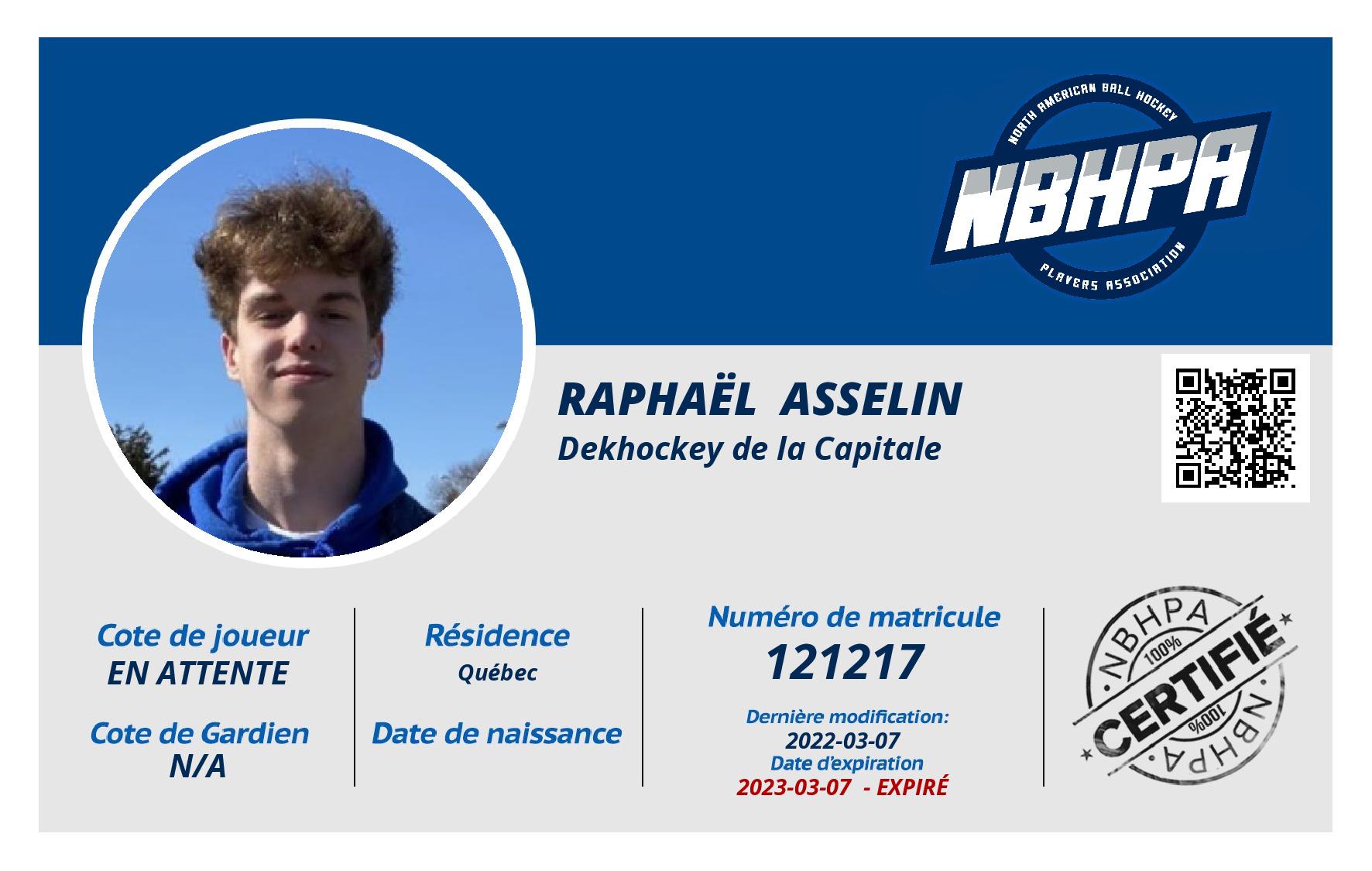 Raphaël  Asselin