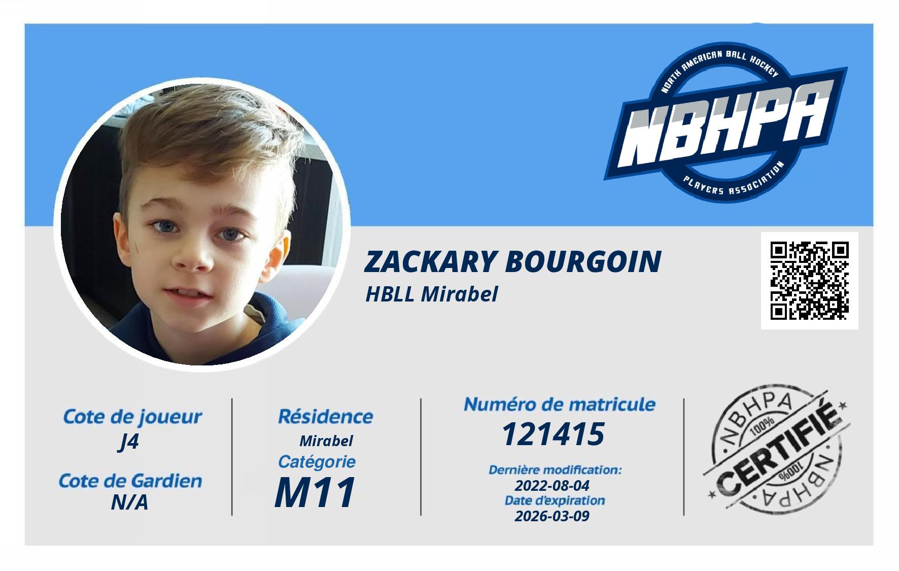 Zackary Bourgoin