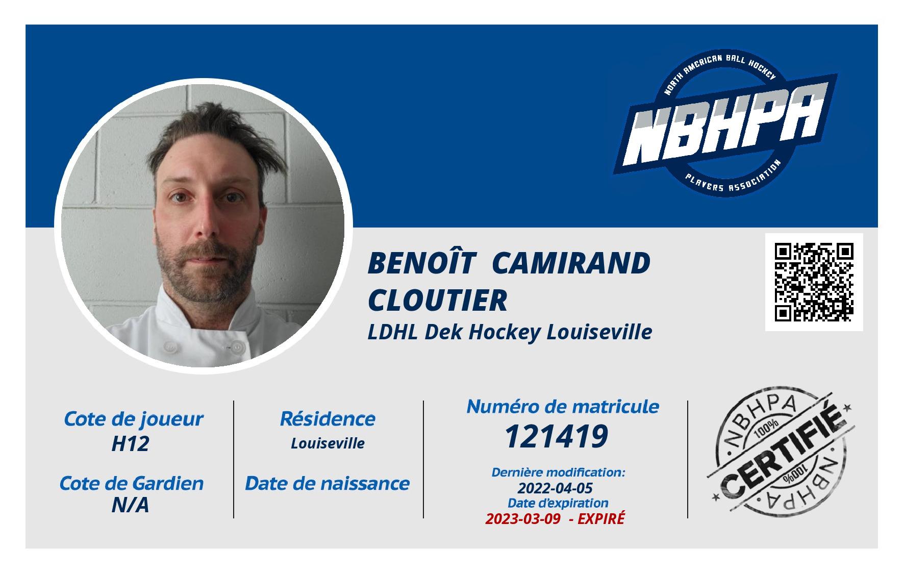 Benoît  Camirand Cloutier