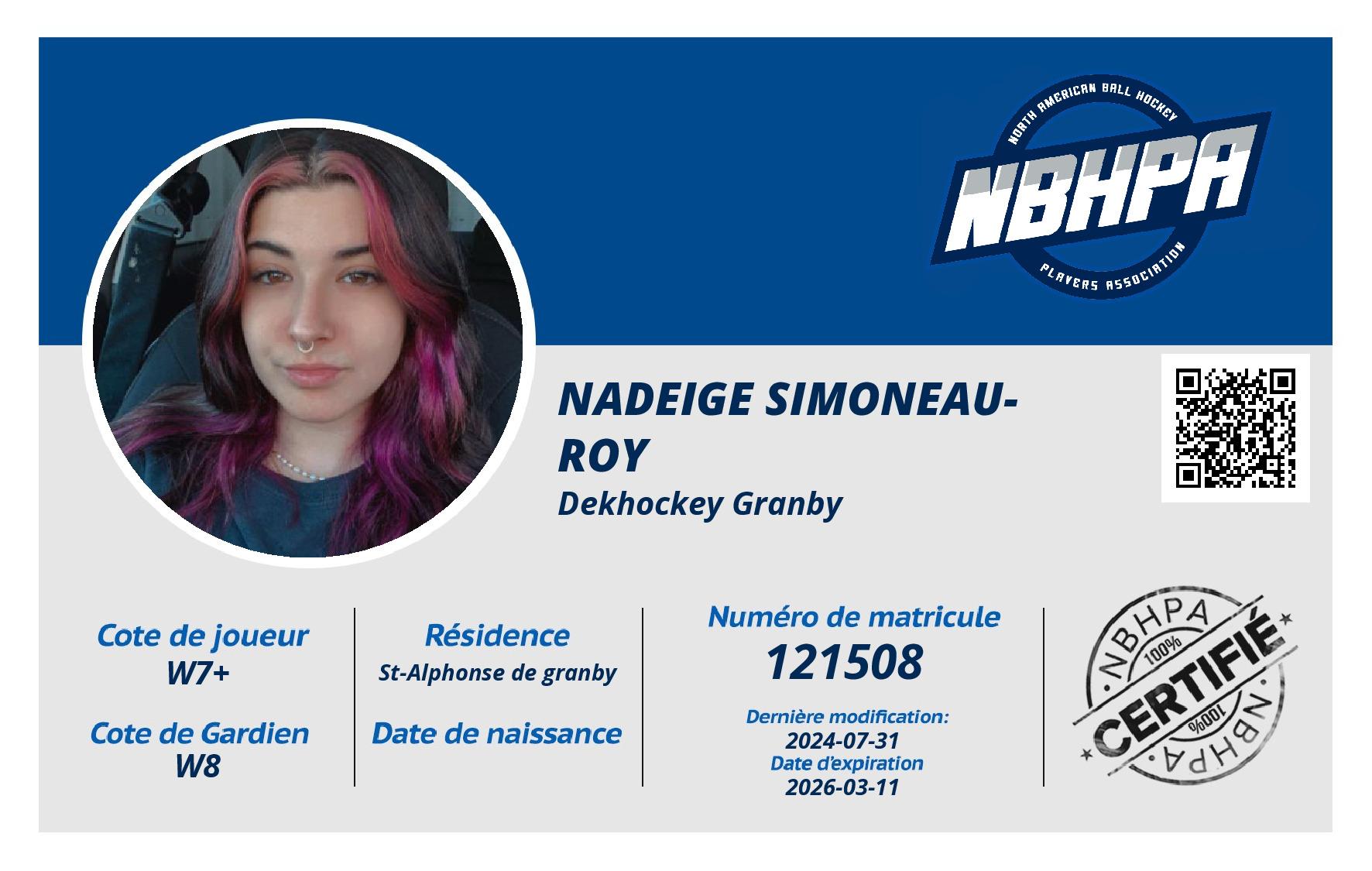 Nadeige Simoneau-Roy