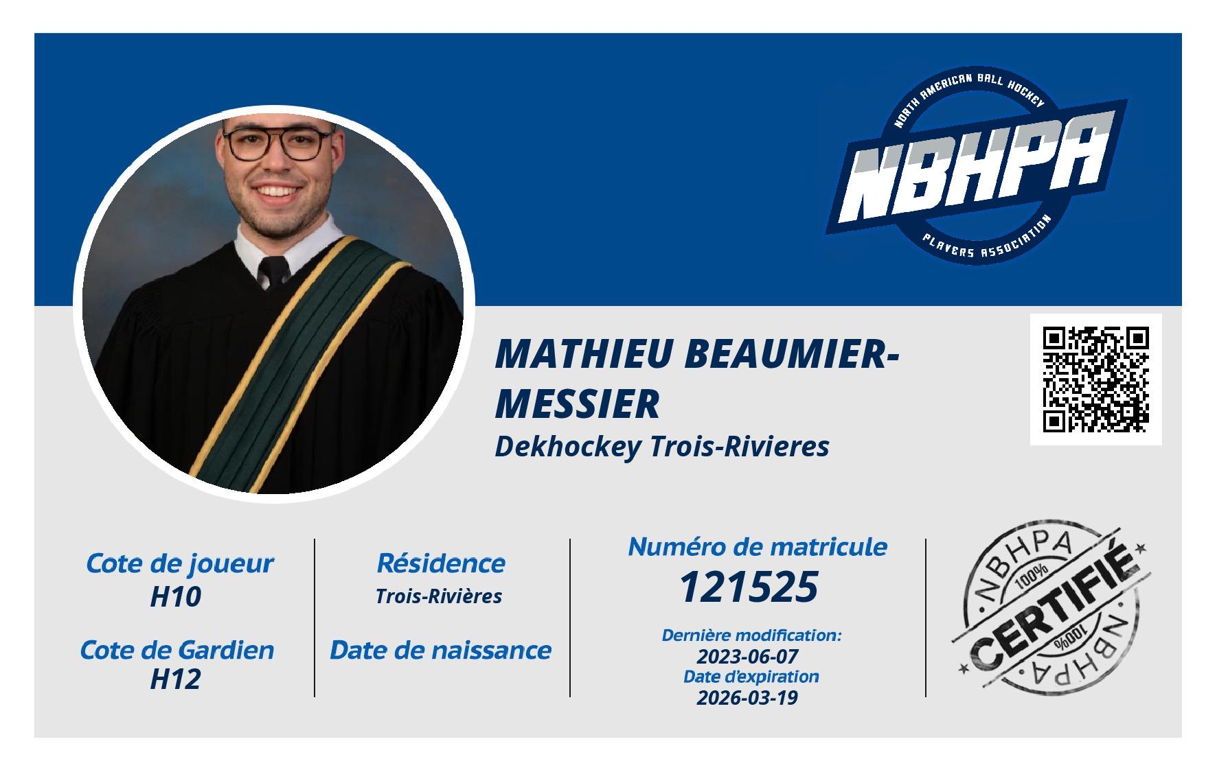Mathieu Beaumier-Messier