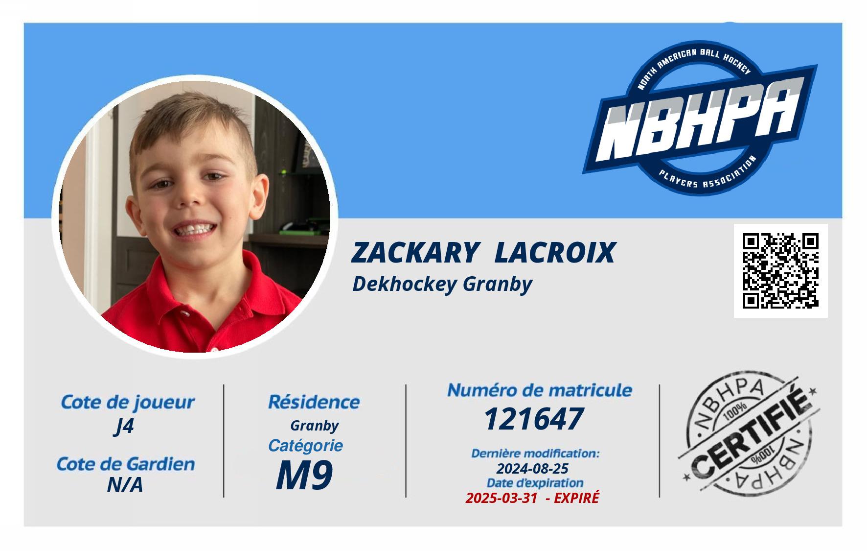 Zackary  Lacroix