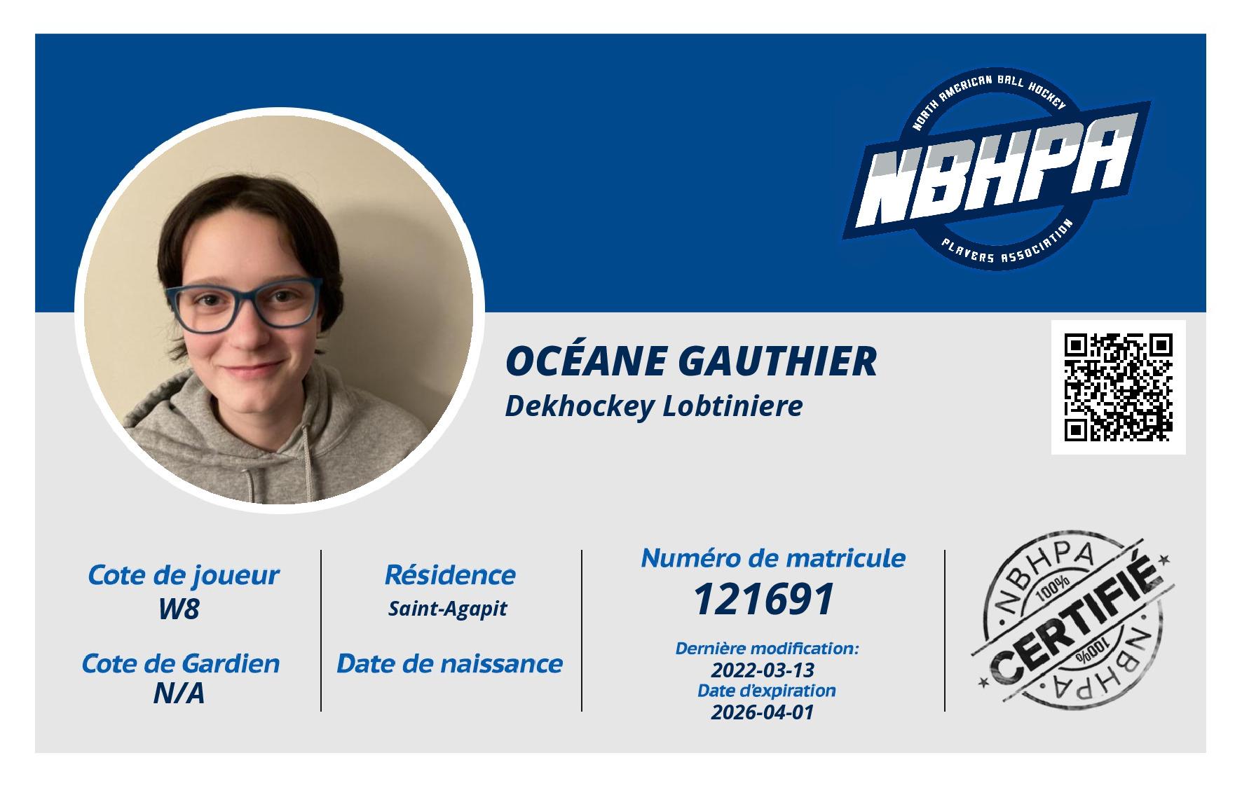 Océane Gauthier 