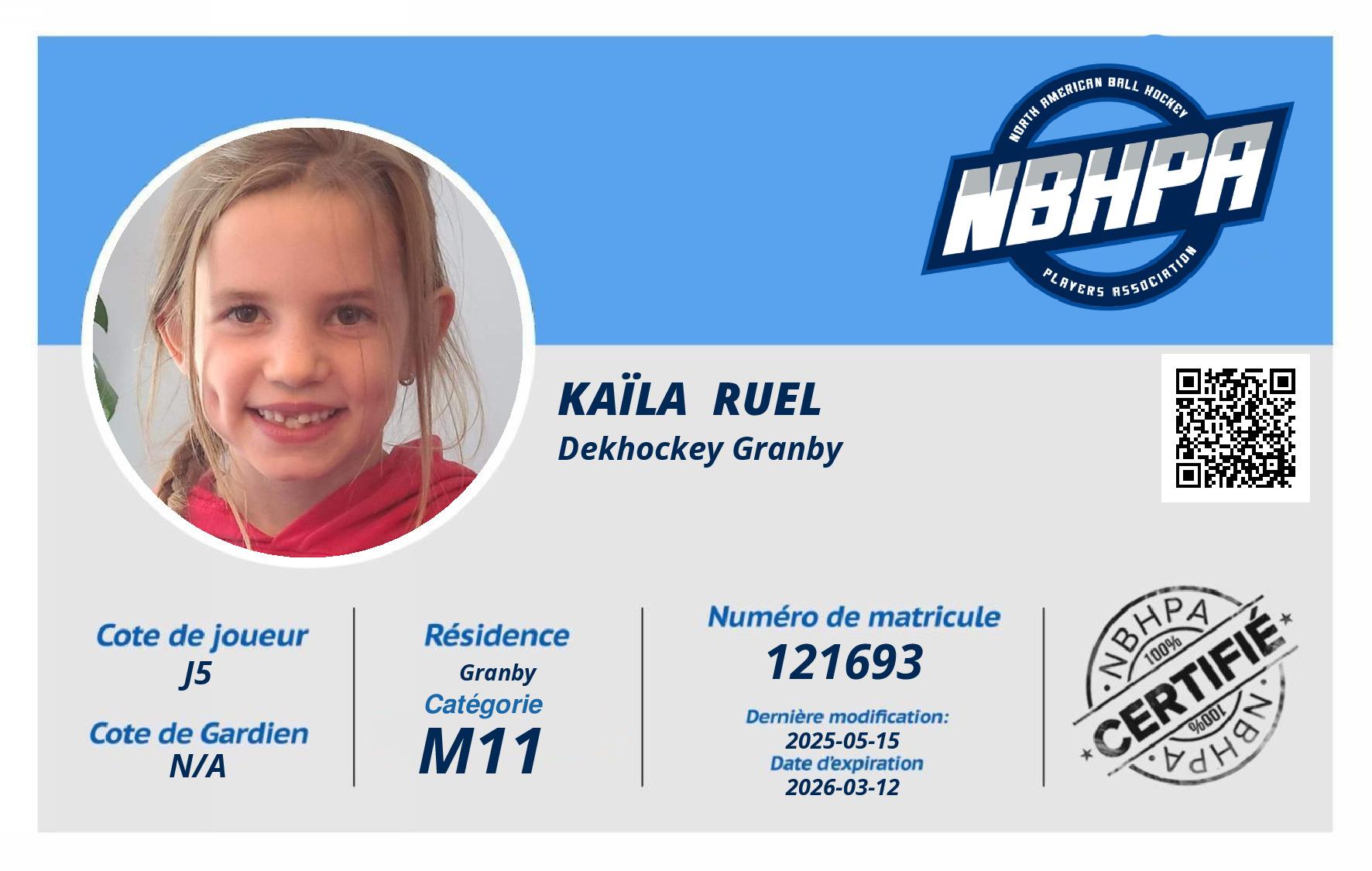 Kaïla  Ruel