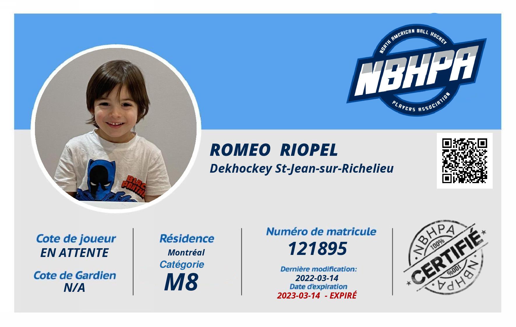 Romeo  Riopel
