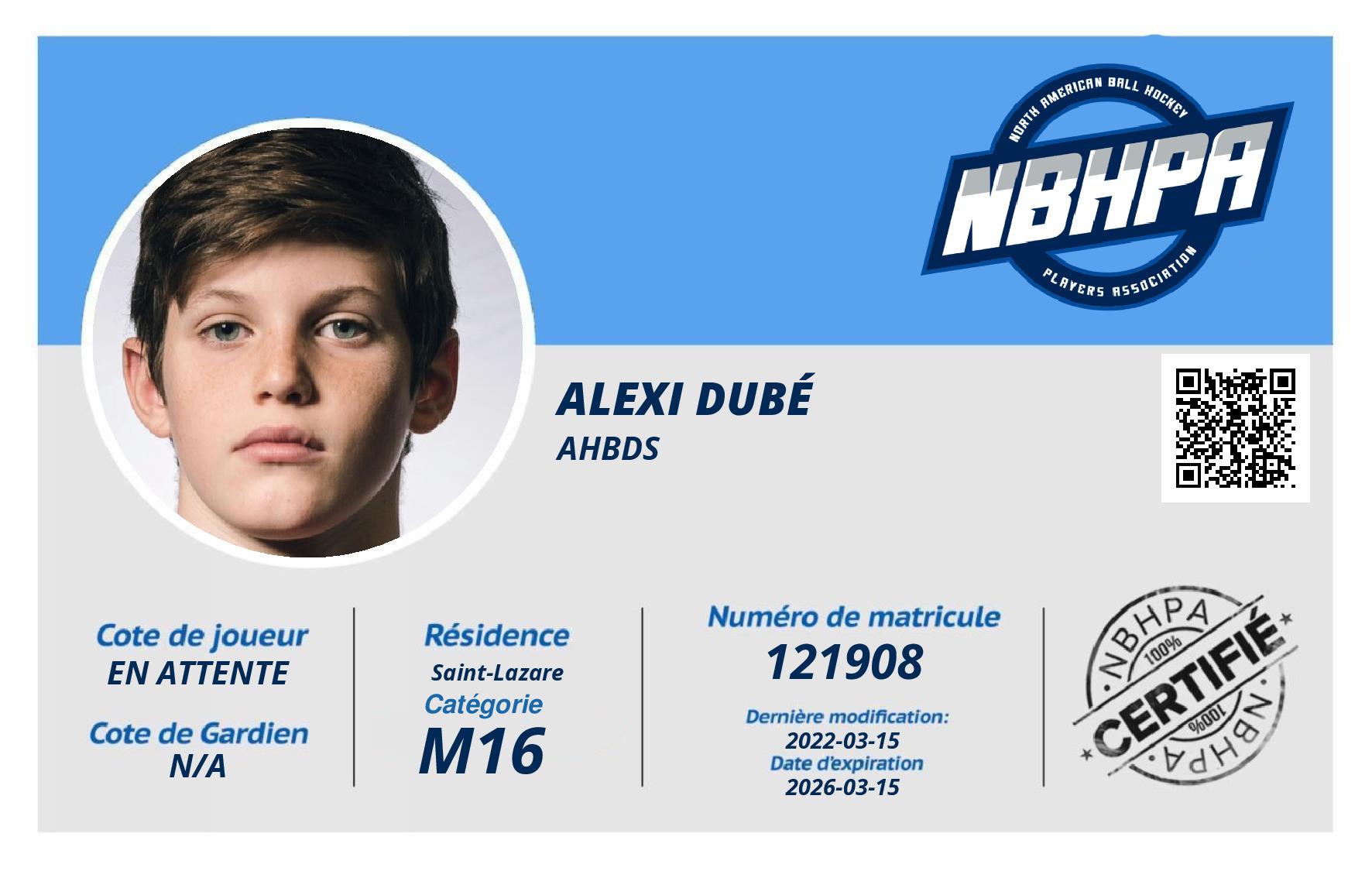 Alexi Dubé