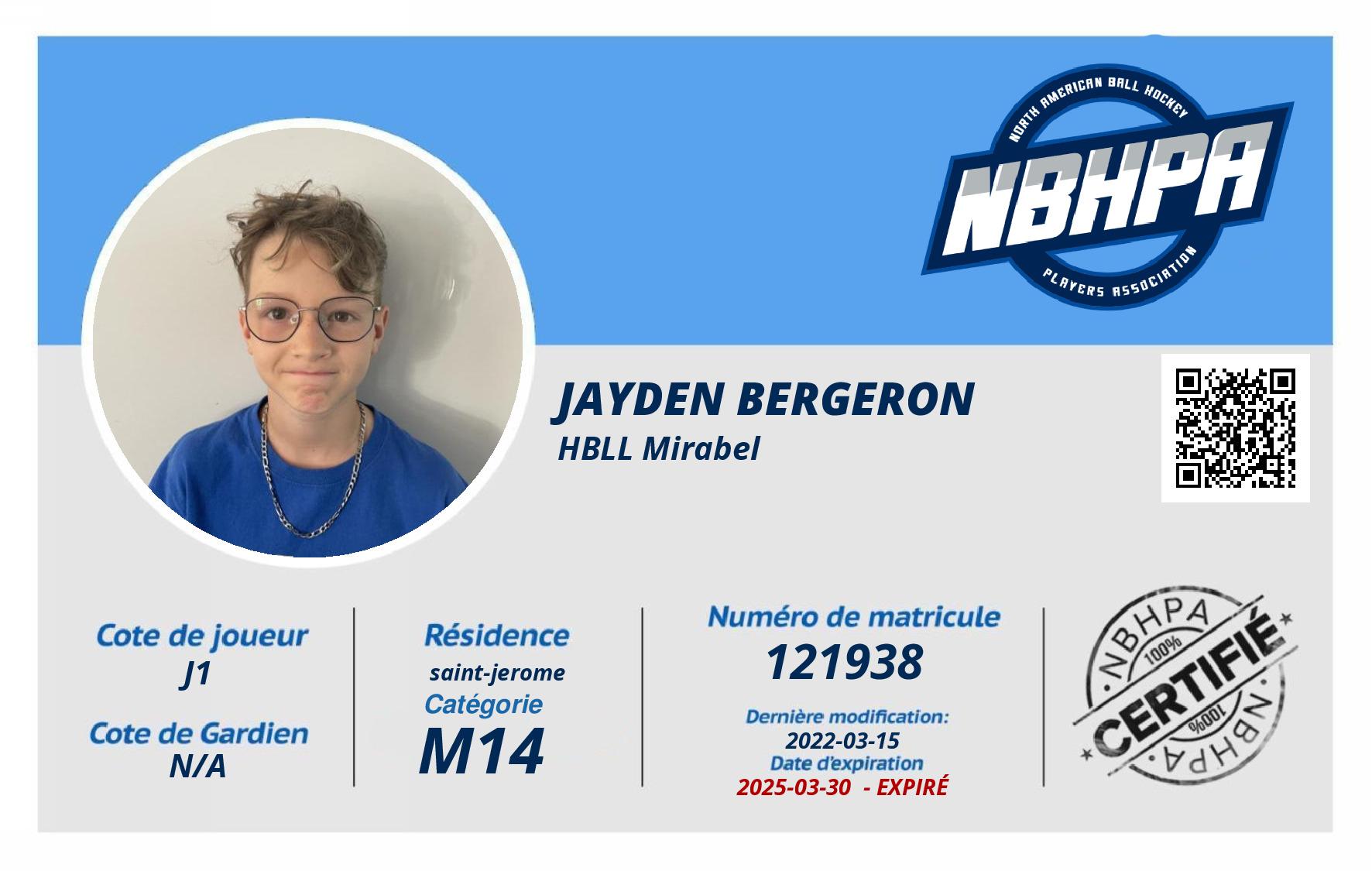 Jayden Bergeron