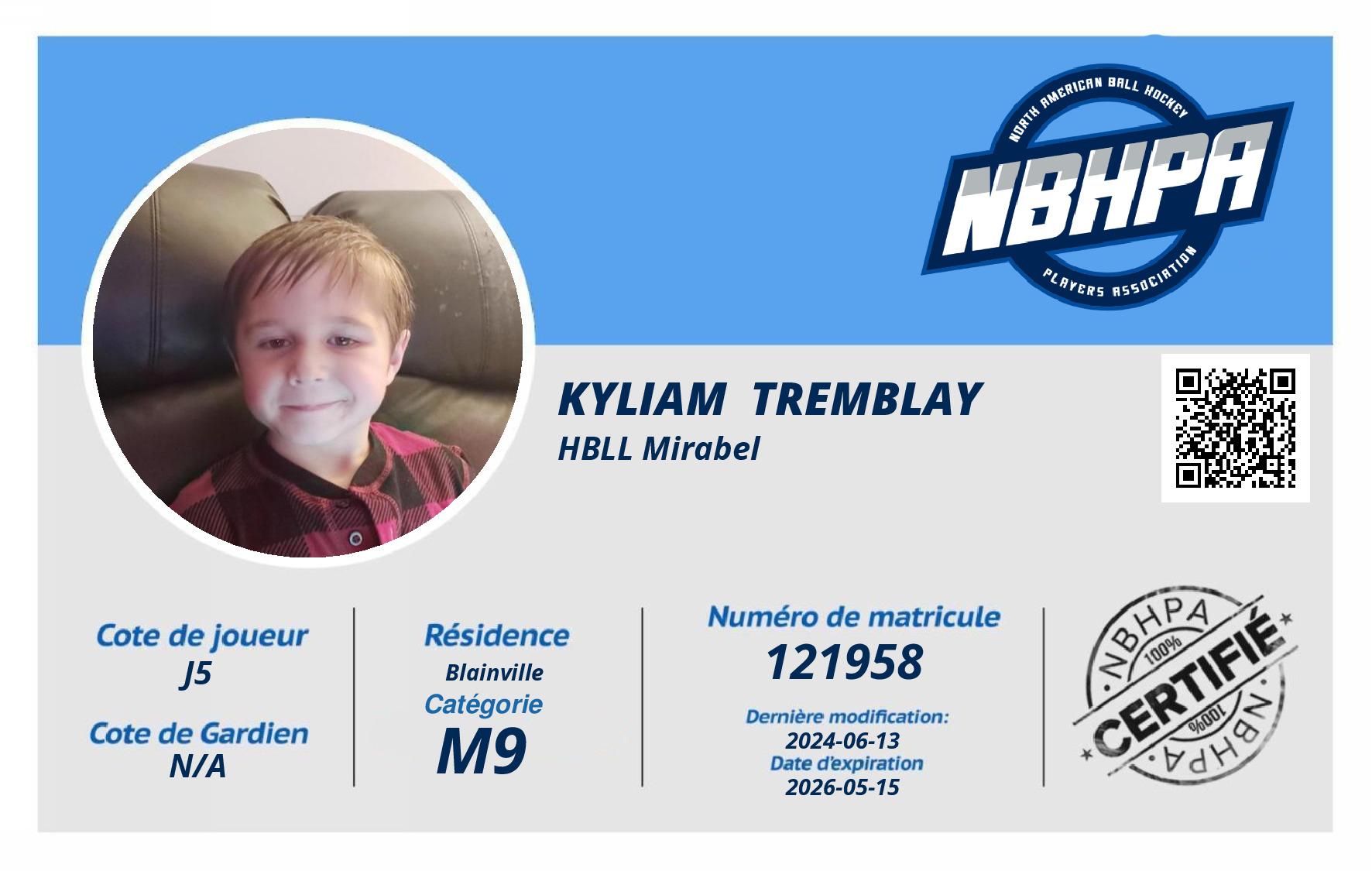 Kyliam  Tremblay 