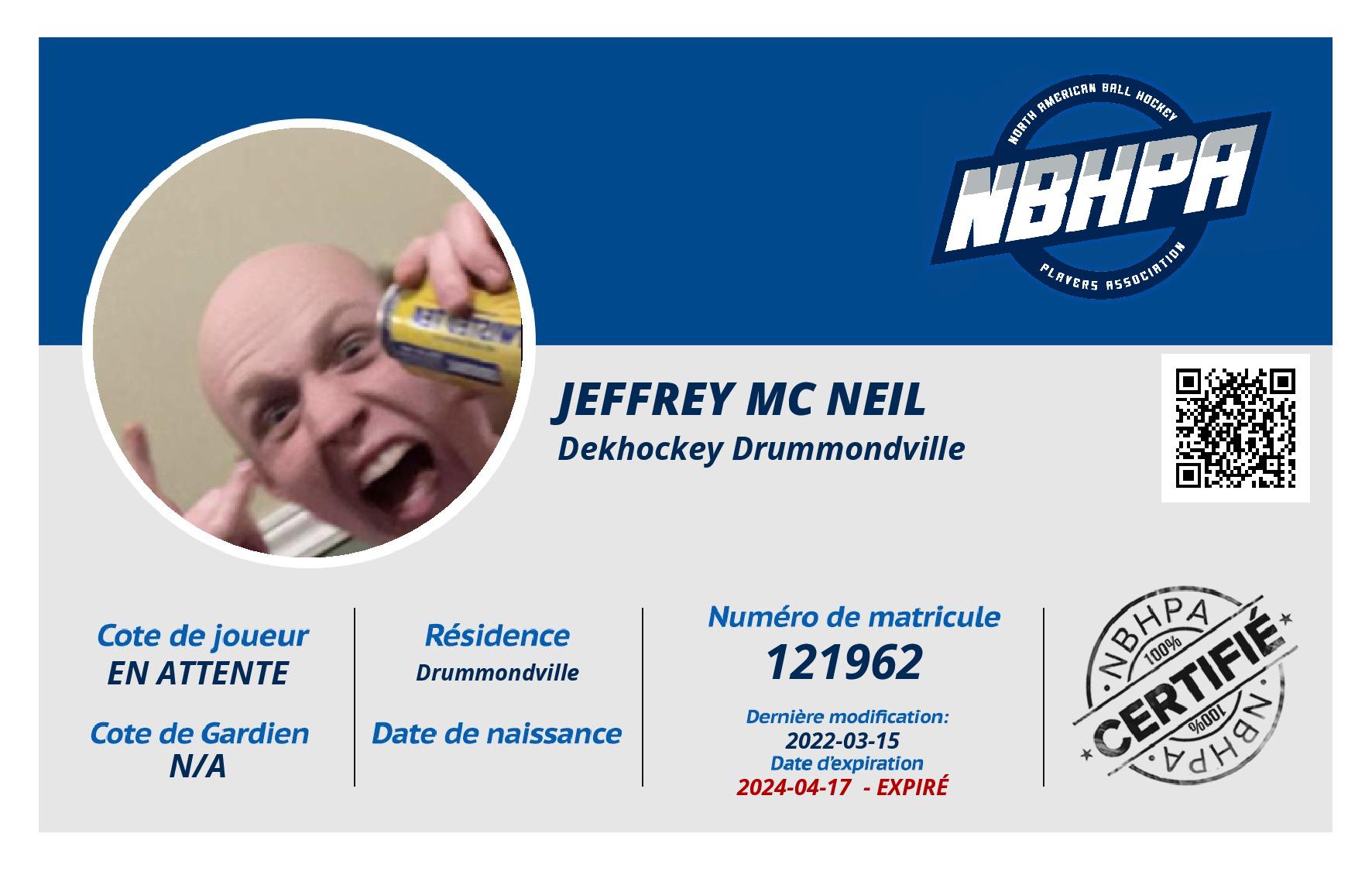 Jeffrey Mc Neil