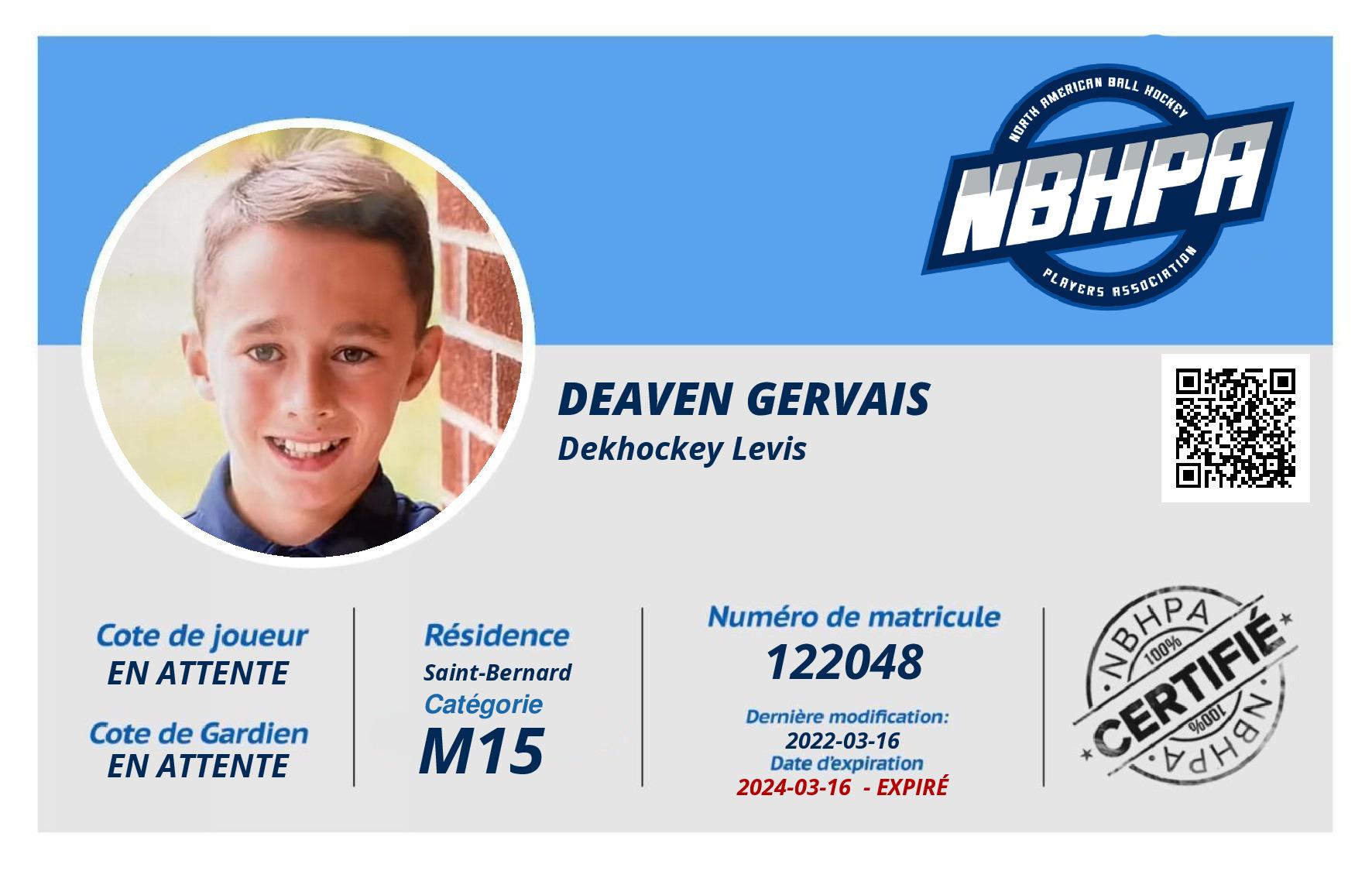 Deaven Gervais