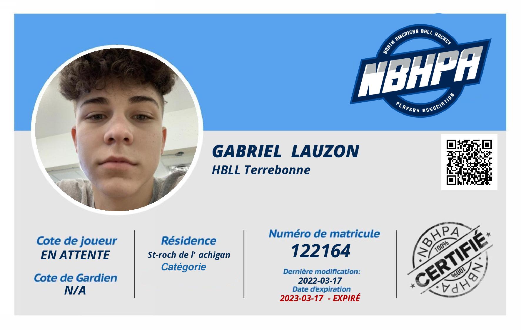 Gabriel  Lauzon