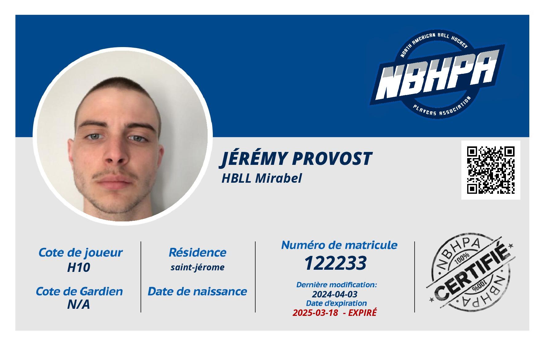 Jérémy Provost