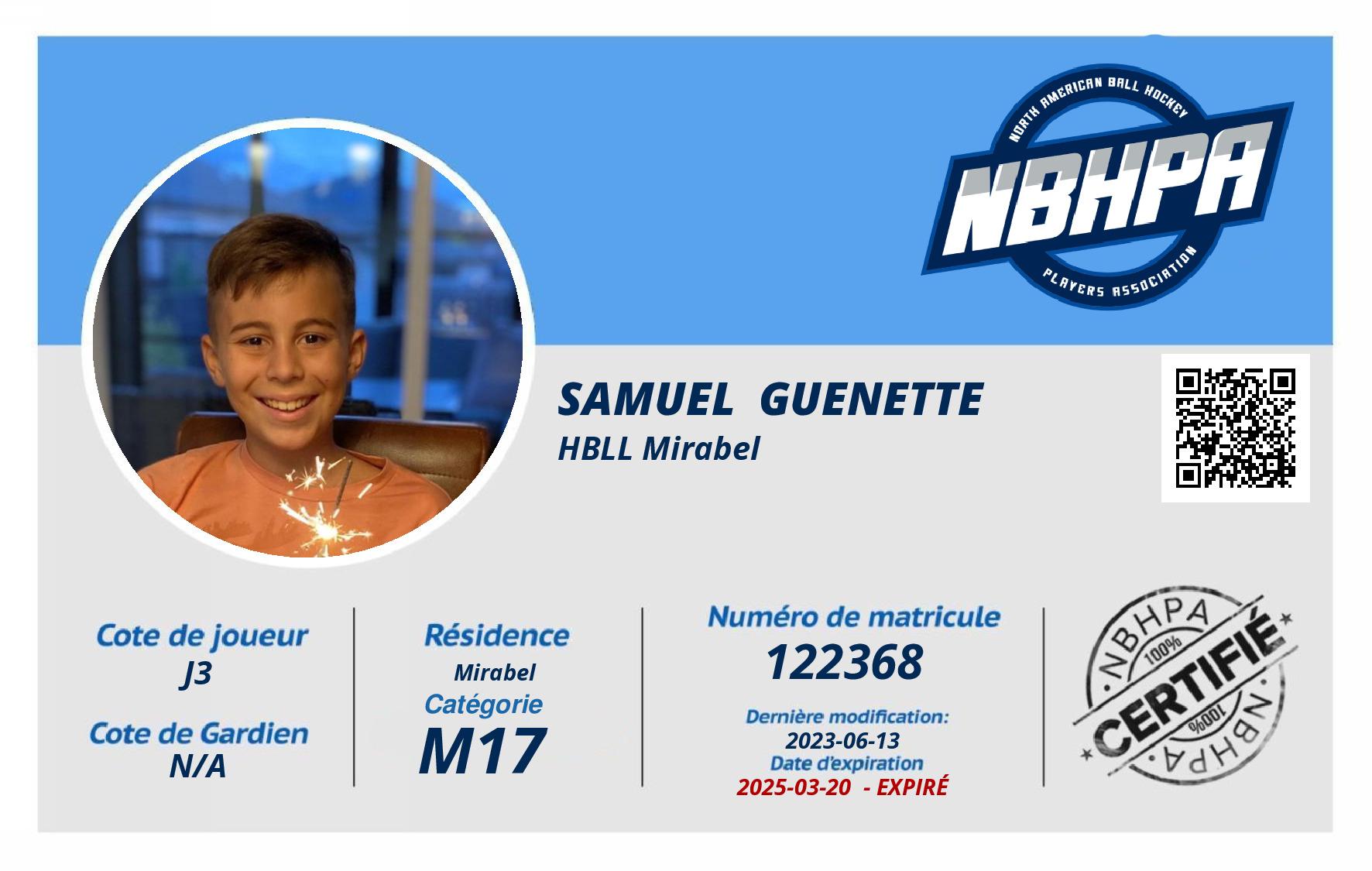 Samuel  Guenette 