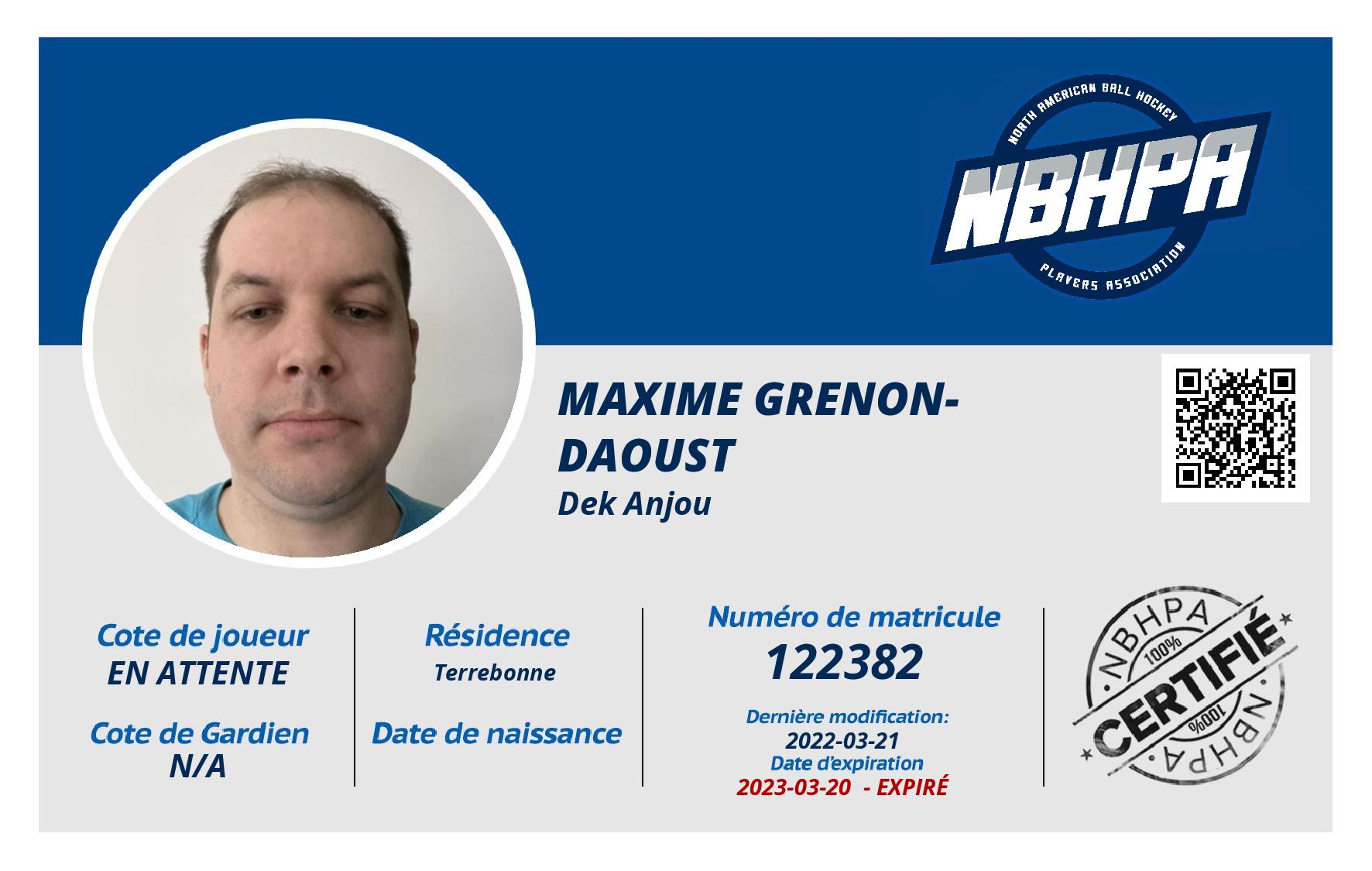 Maxime Grenon-daoust