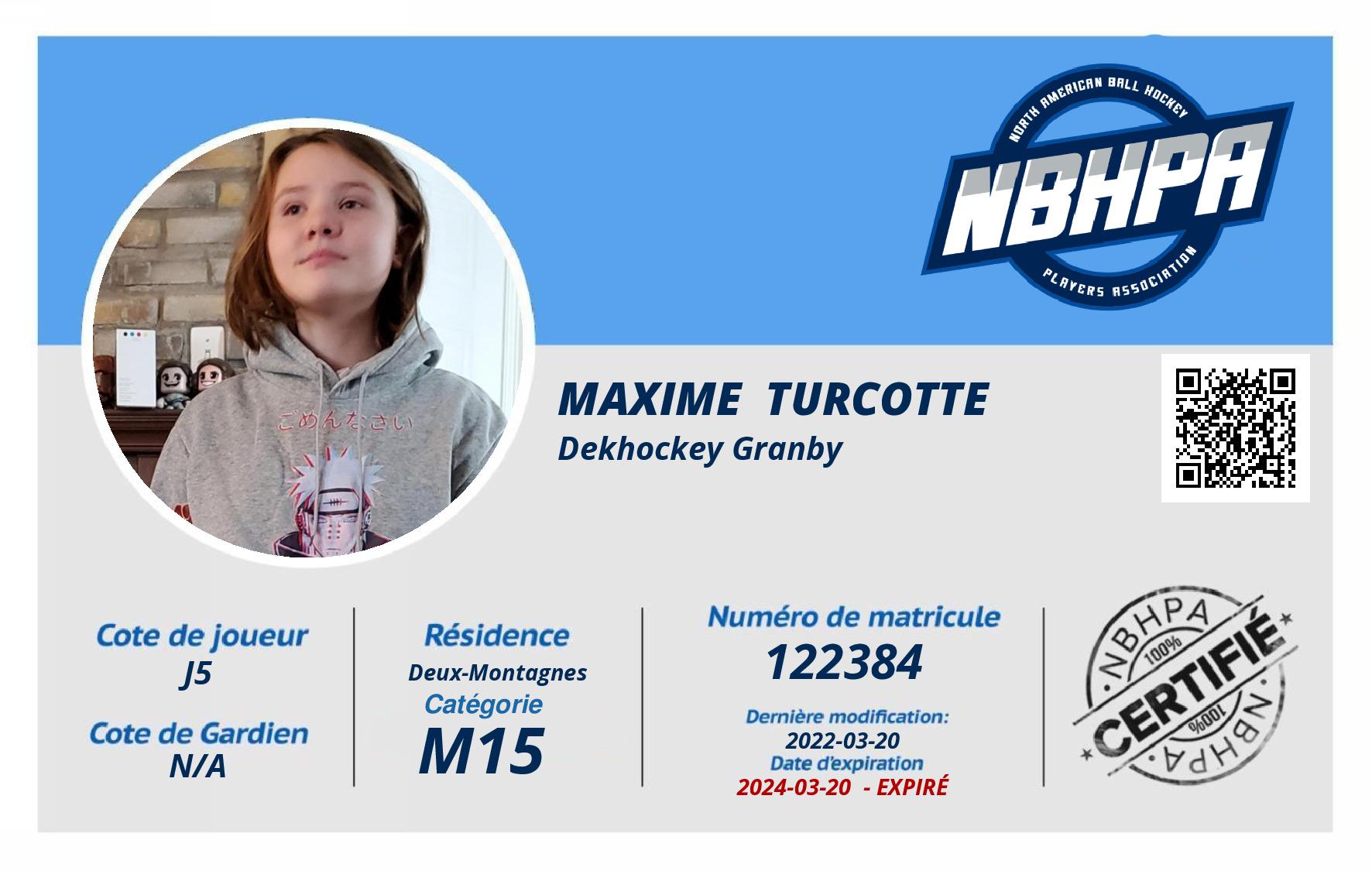 Maxime  Turcotte 