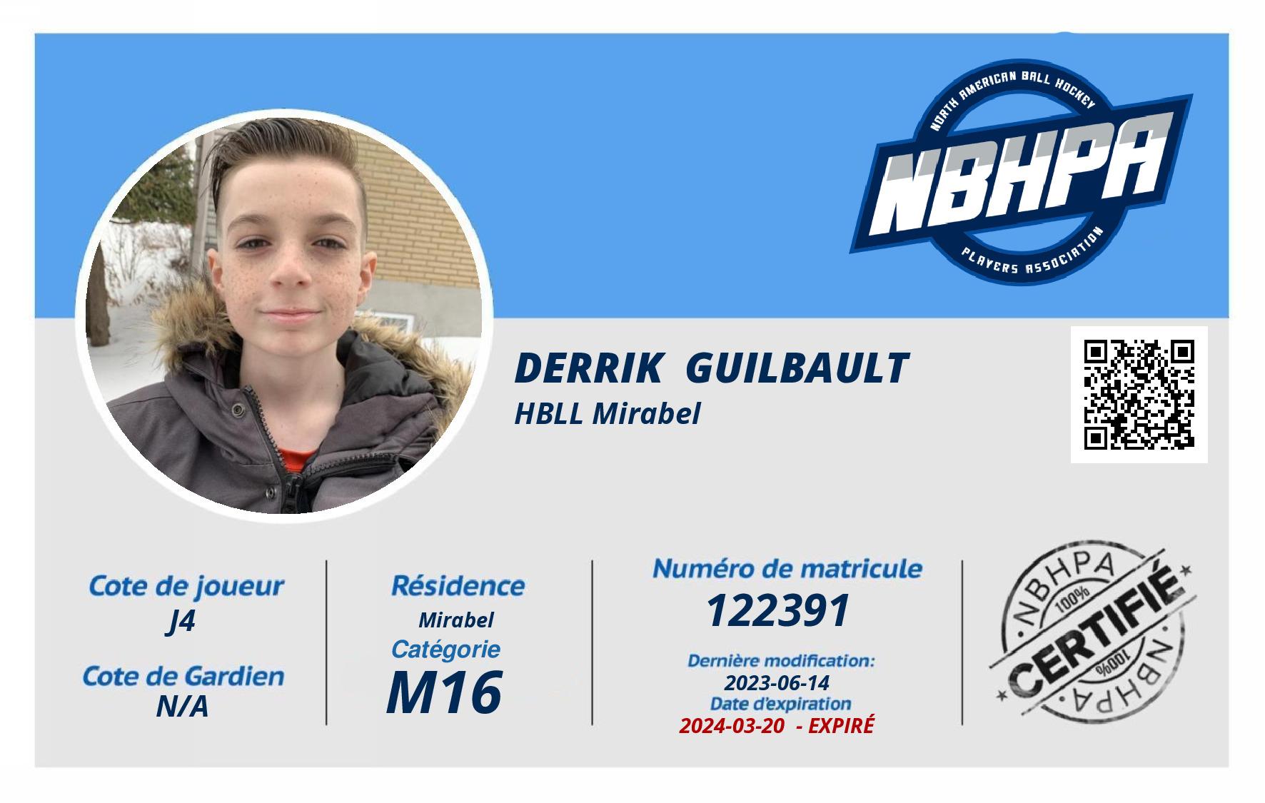 Derrik  Guilbault