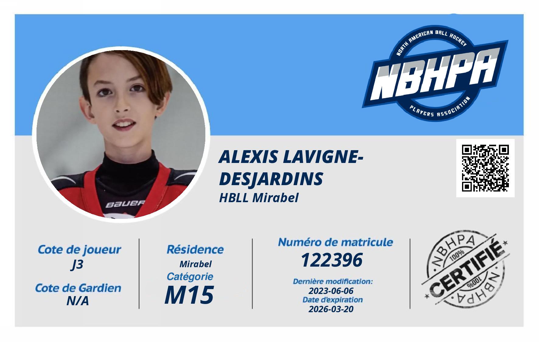 Alexis Lavigne-Desjardins