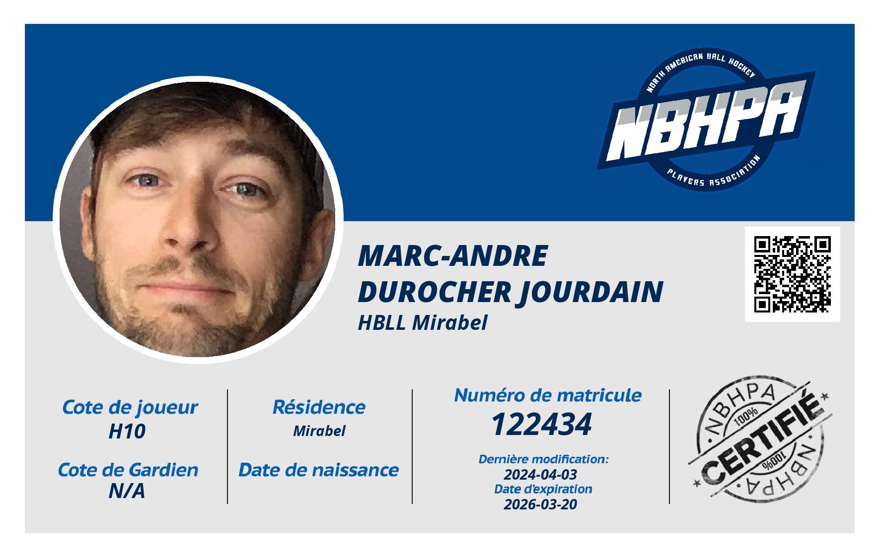 Marc-Andre Durocher Jourdain