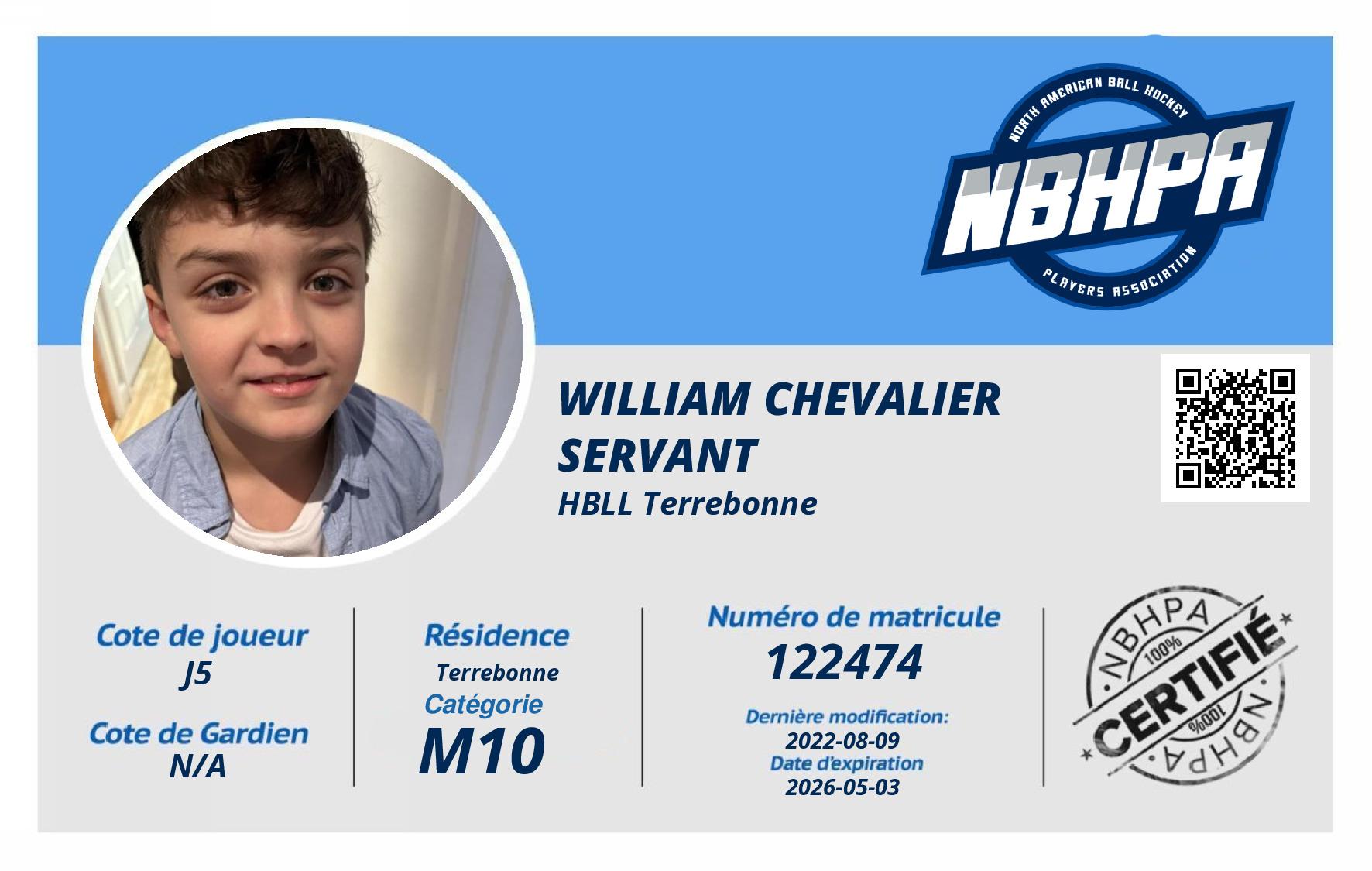 William Chevalier Servant