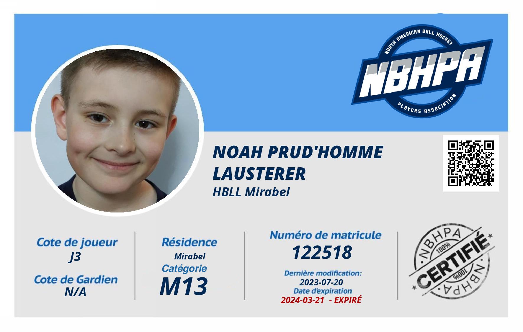 Noah Prud'homme Lausterer 