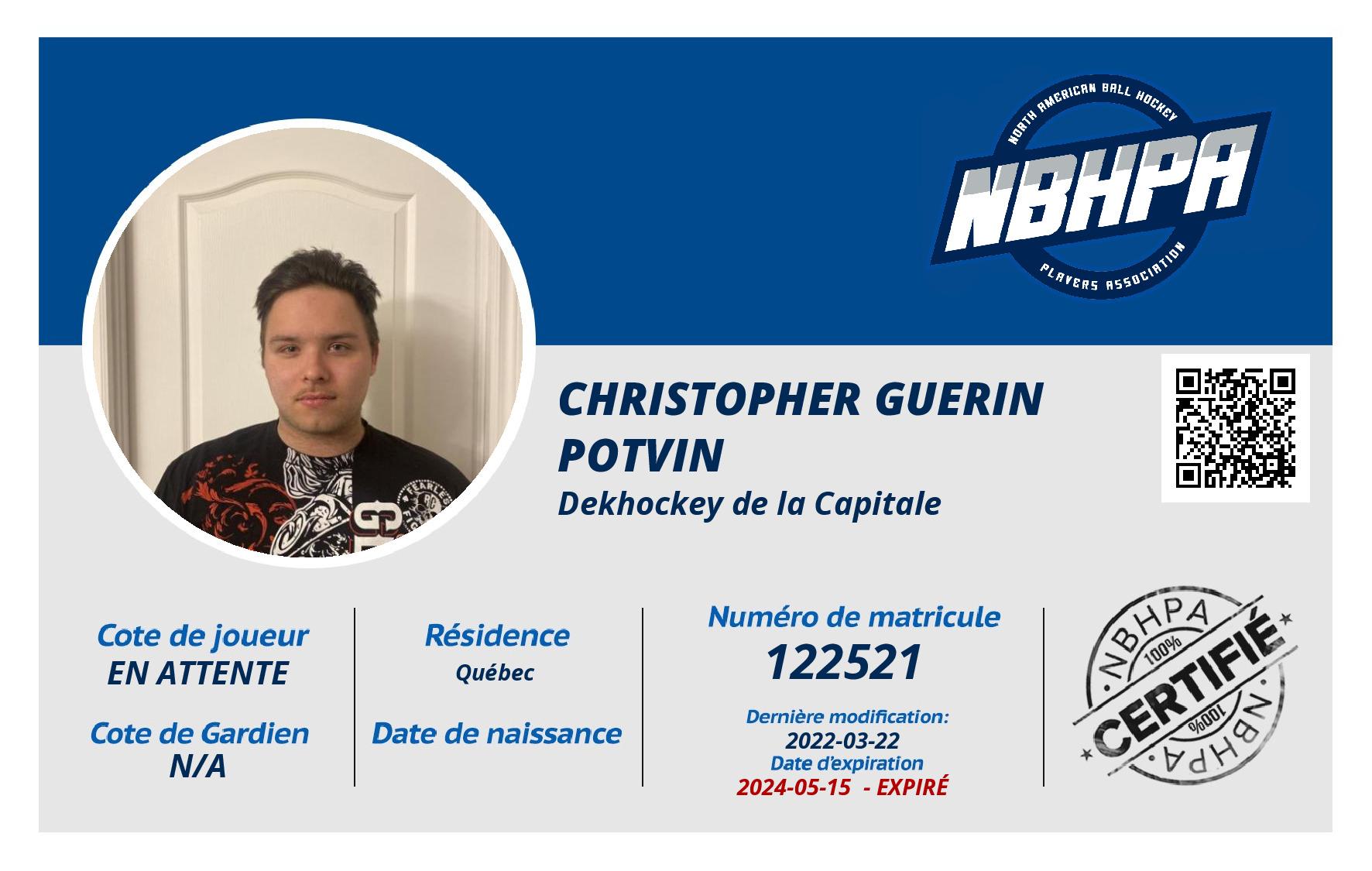 Christopher Guerin Potvin