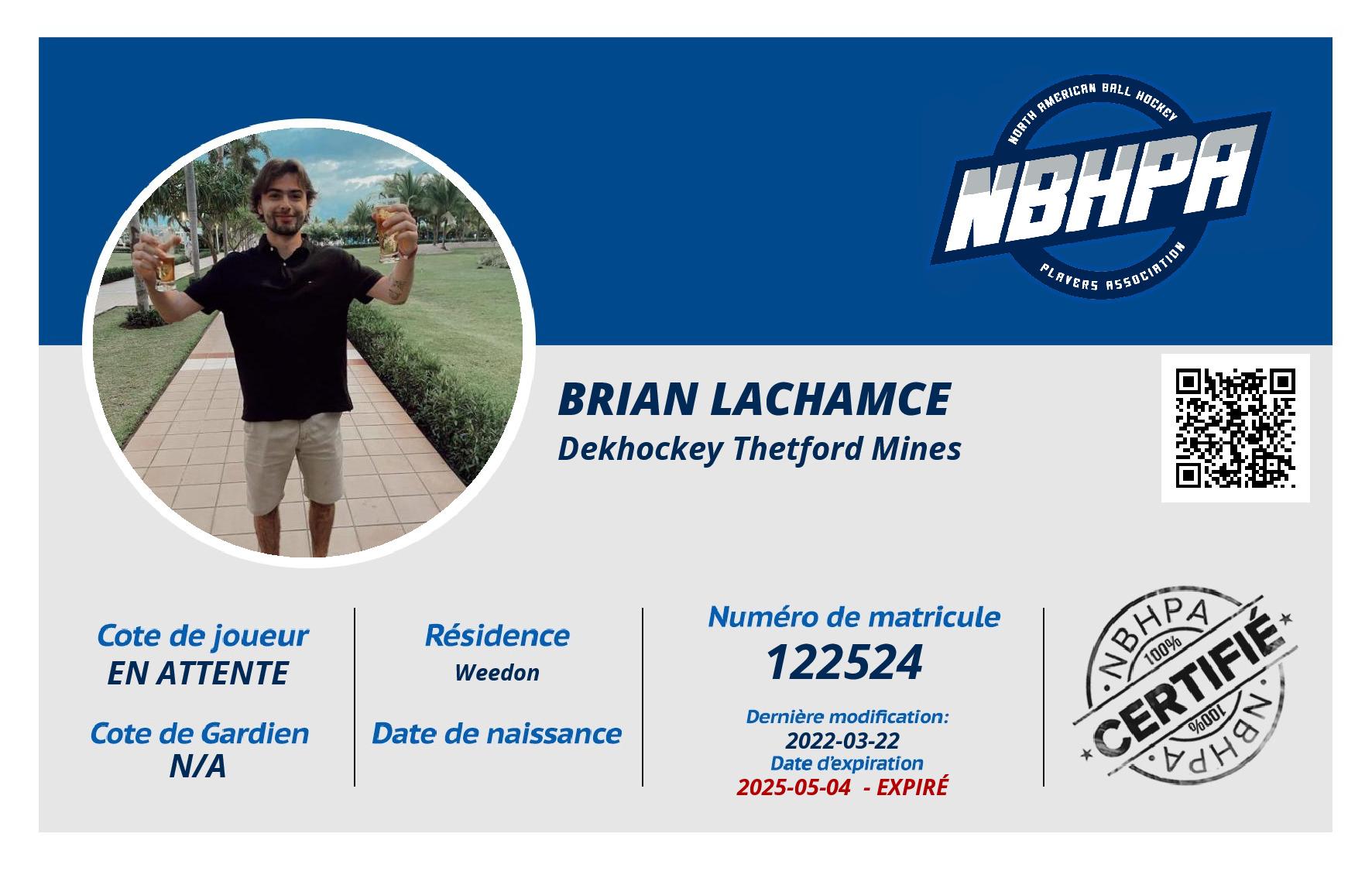 Brian Lachamce
