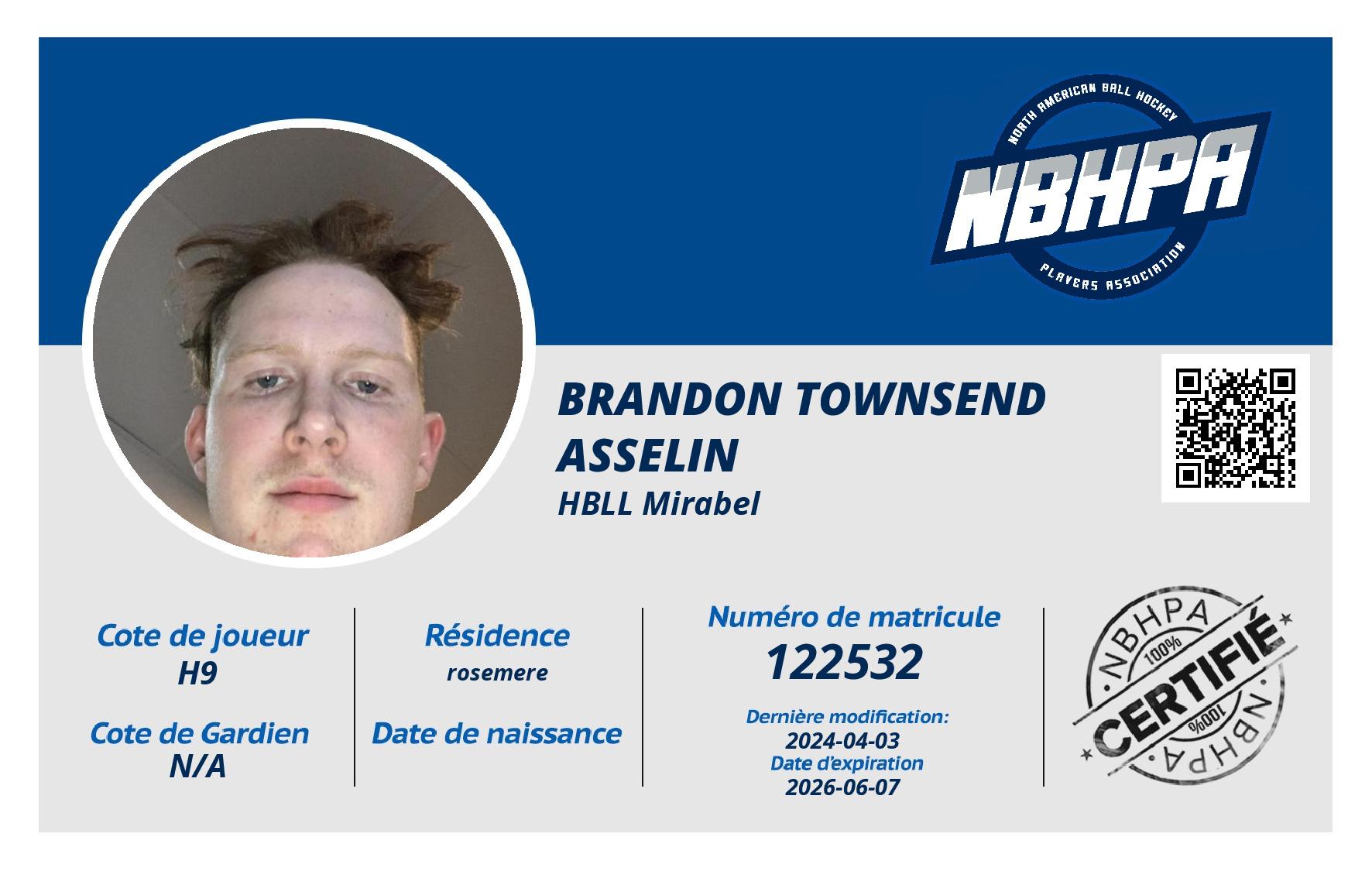 Brandon Townsend Asselin