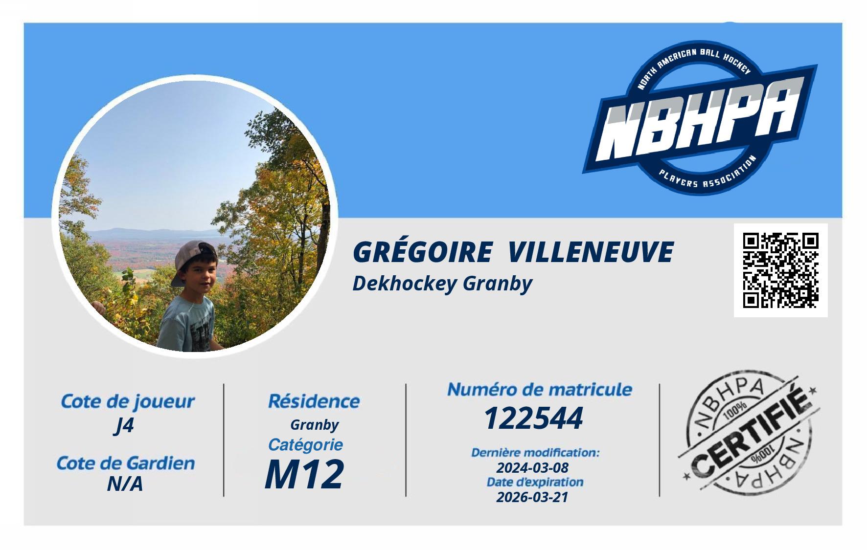 Grégoire  Villeneuve 