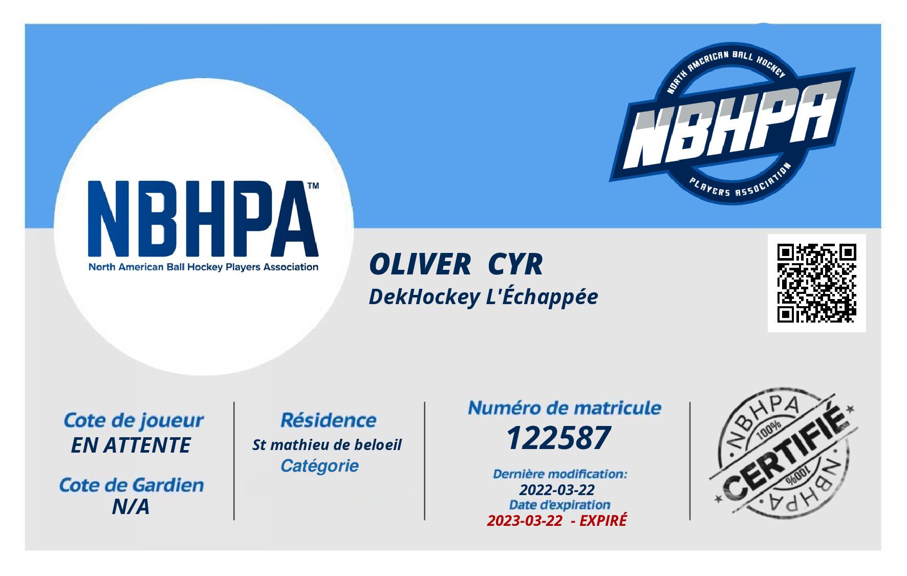 Oliver  Cyr 