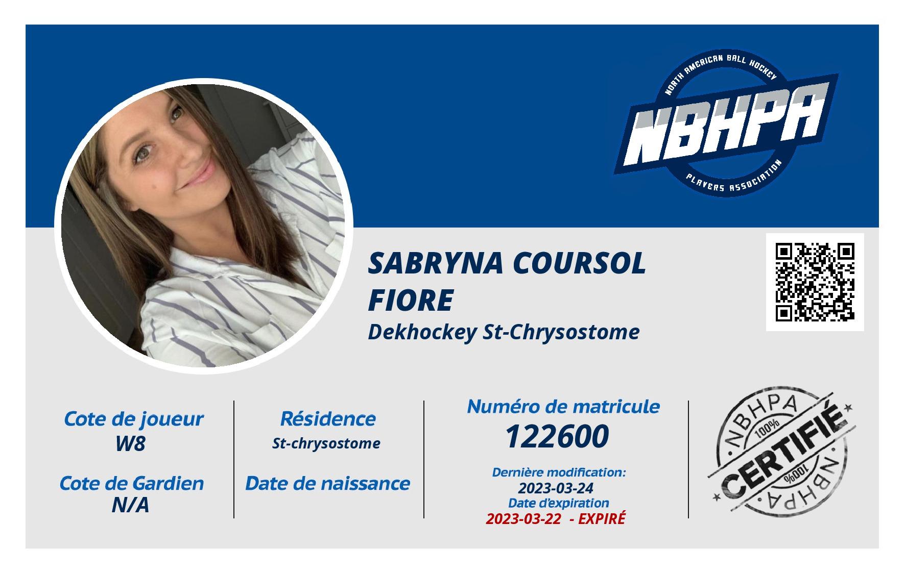 Sabryna Coursol Fiore