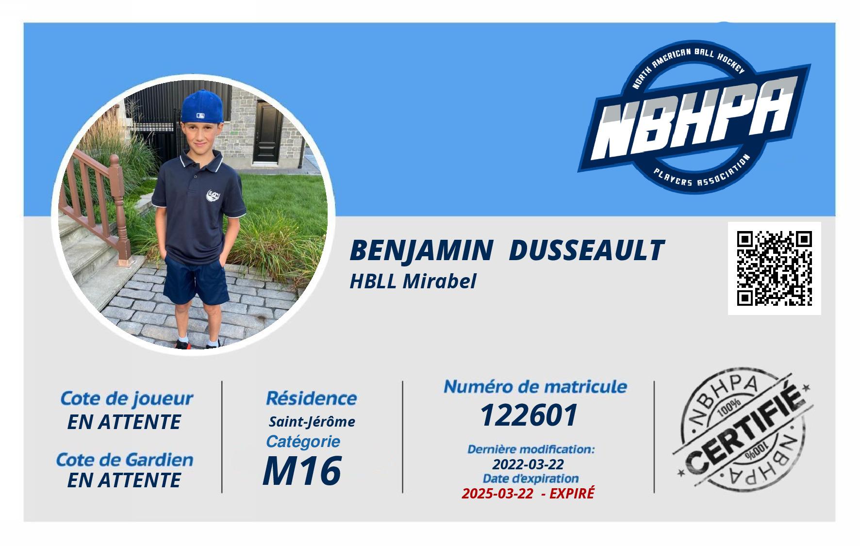 Benjamin  Dusseault