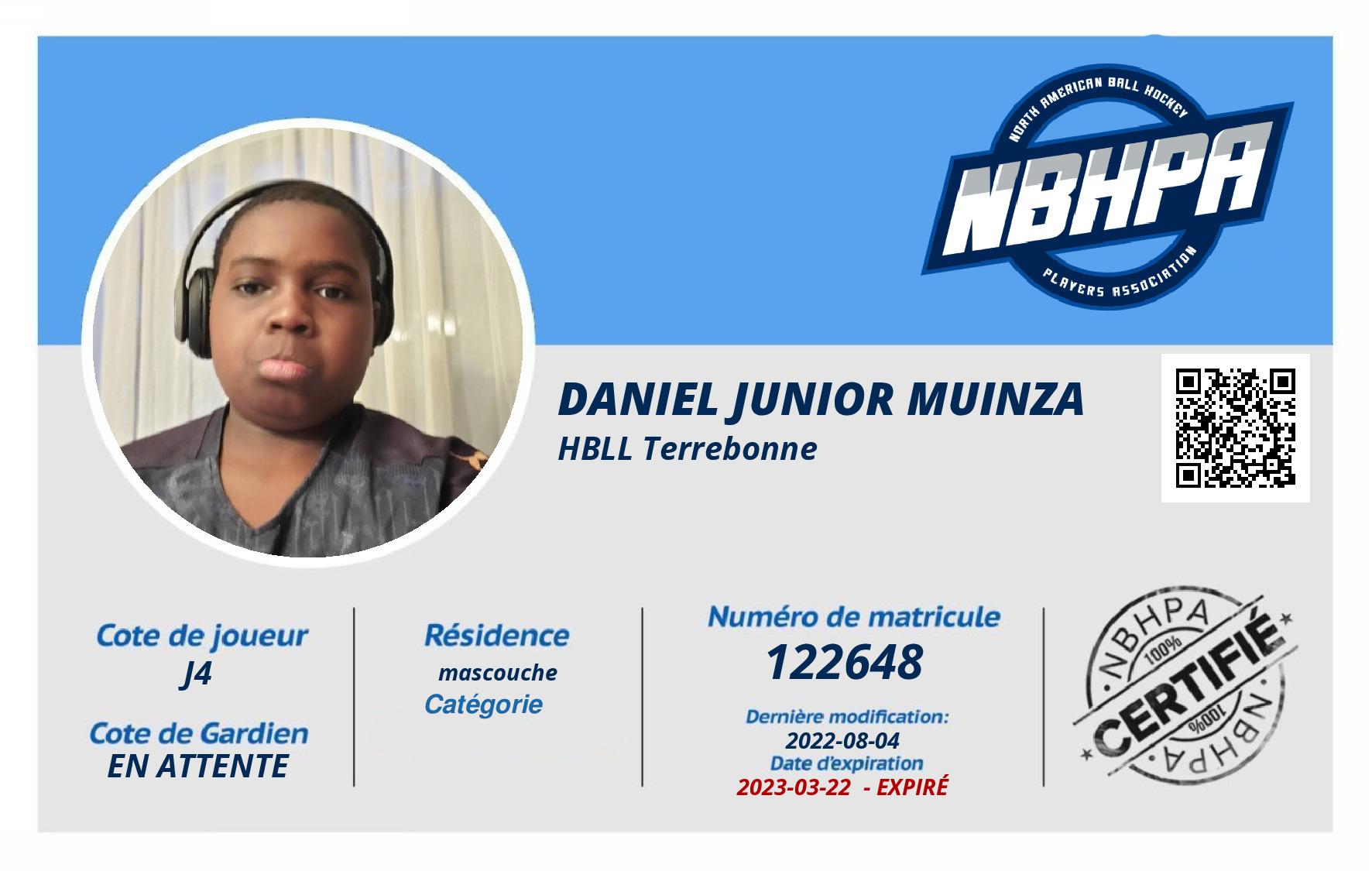 Daniel junior Muinza