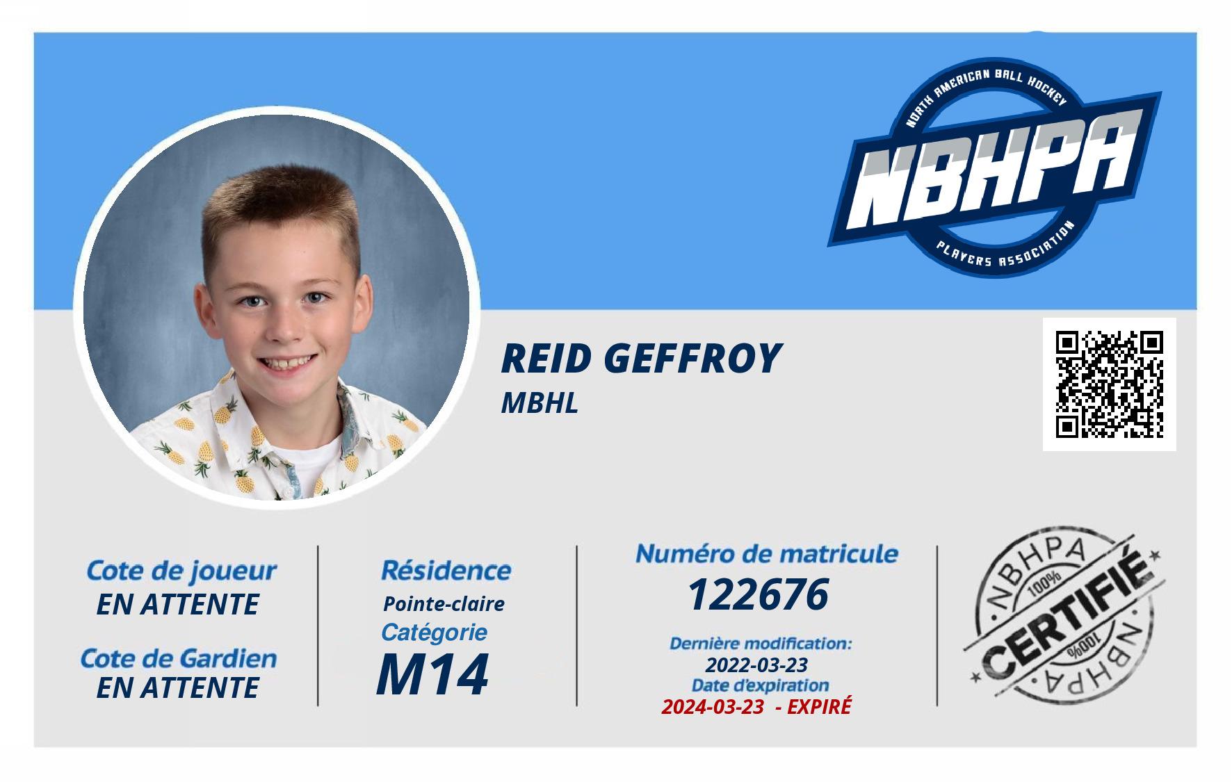 Reid Geffroy