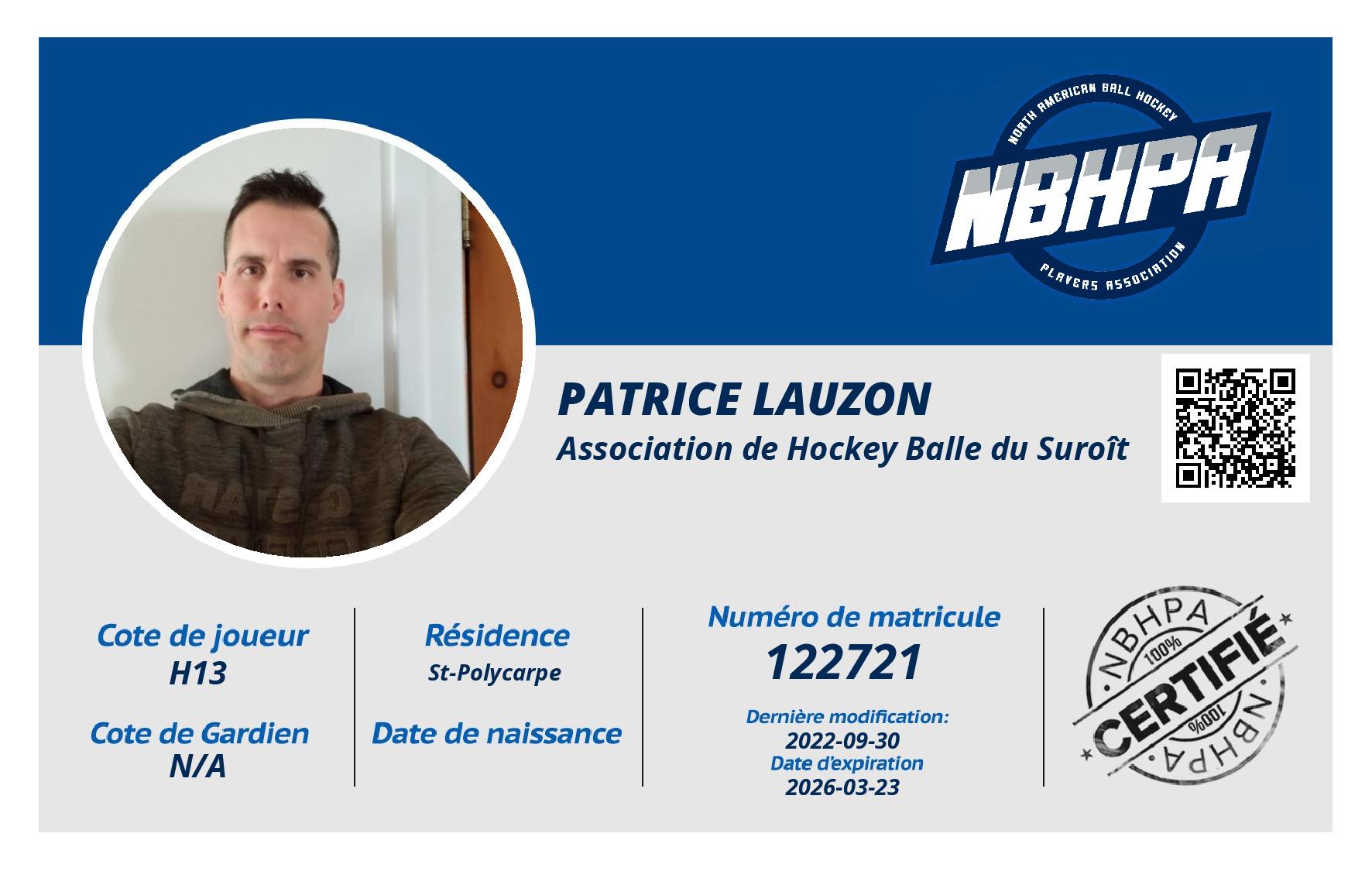 Patrice Lauzon