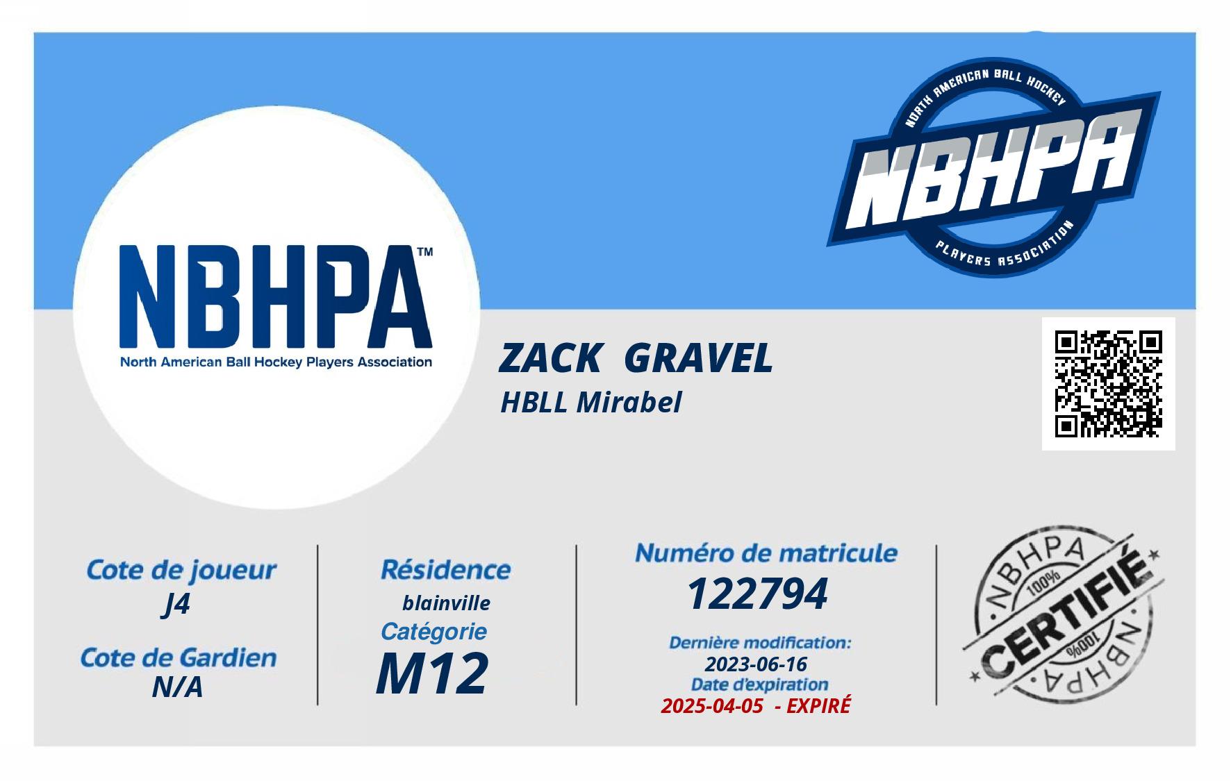 Zack  Gravel