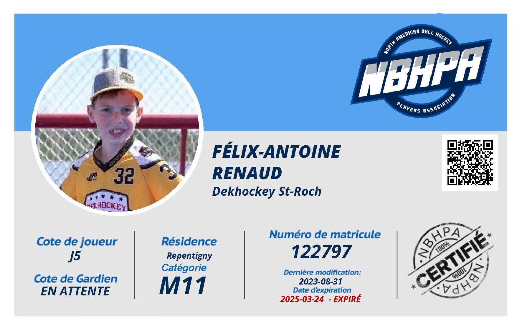 Félix-Antoine  Renaud 