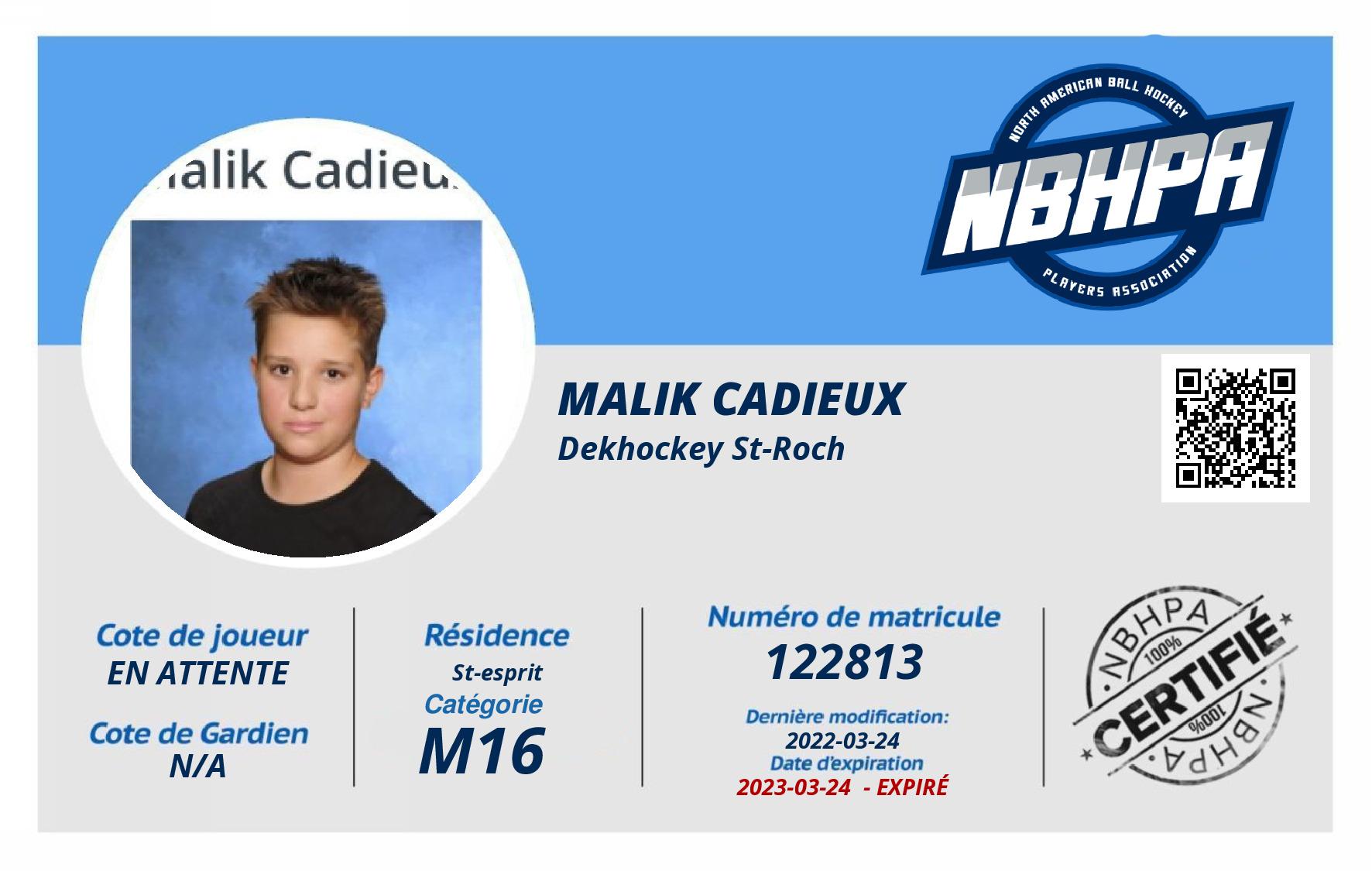 Malik Cadieux
