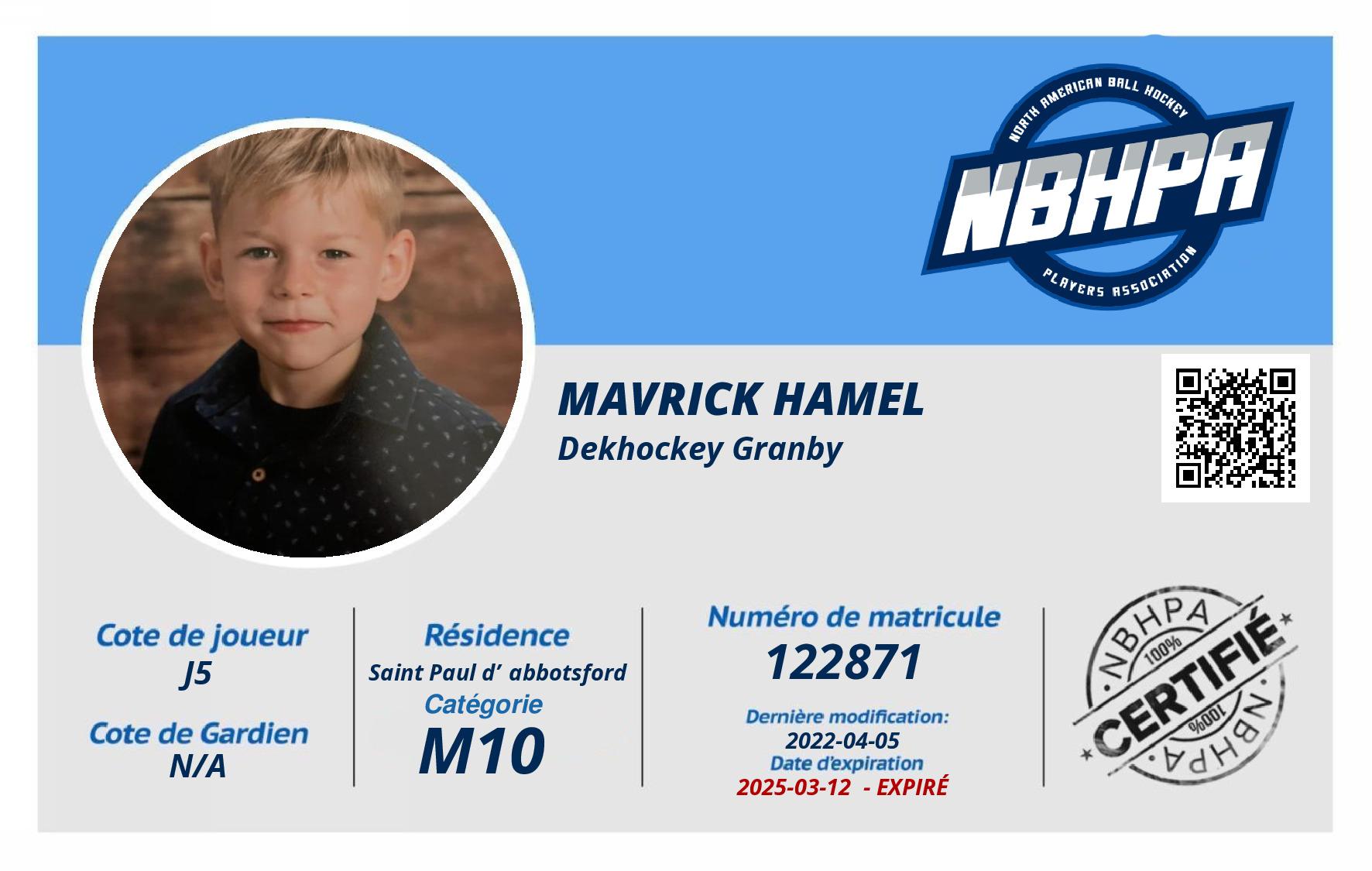 Mavrick Hamel