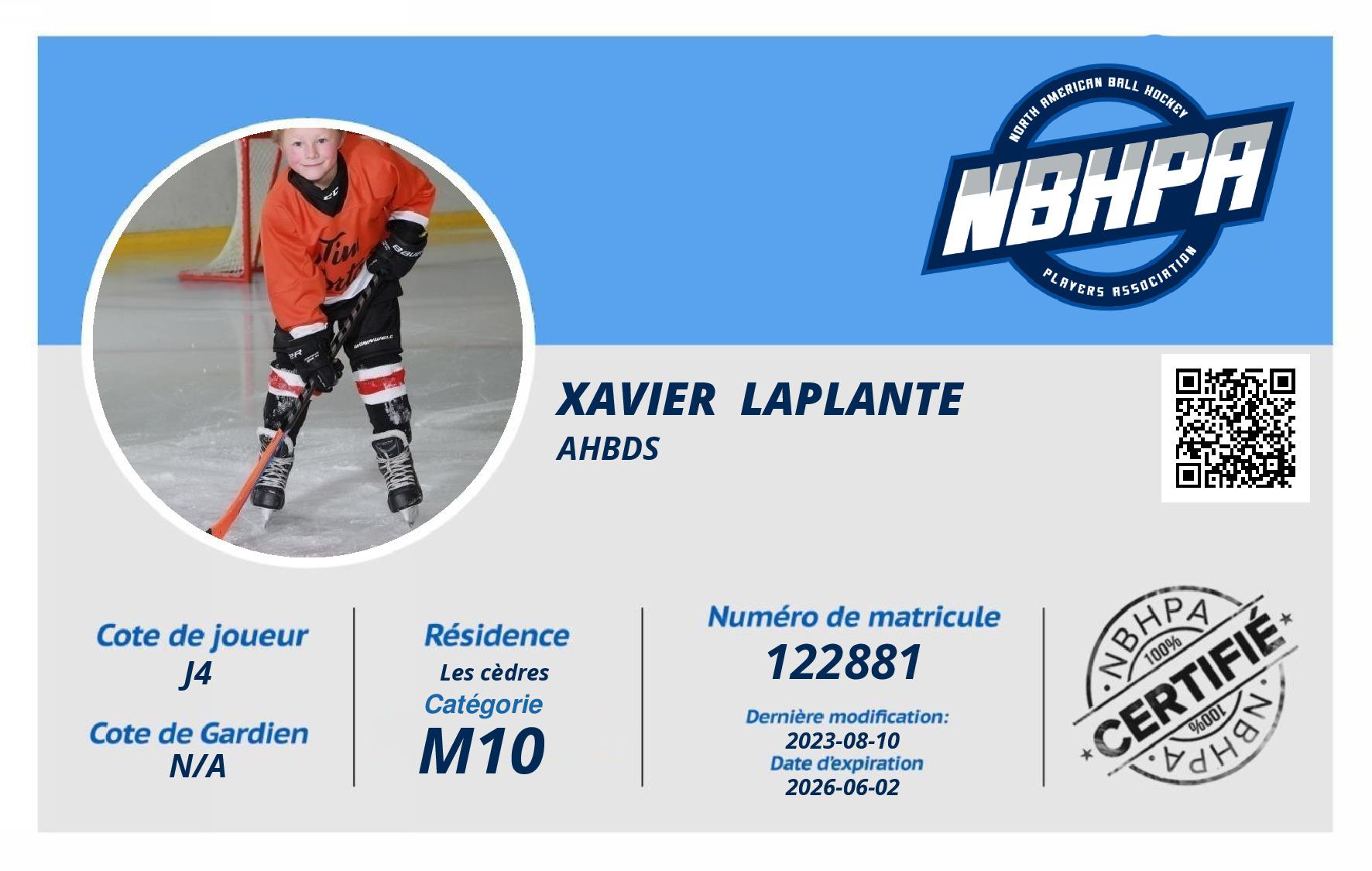 Xavier  Laplante 