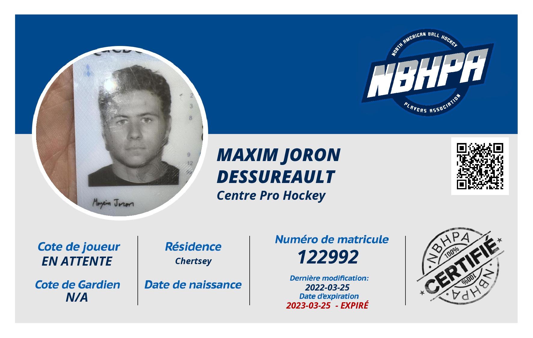 Maxim Joron dessureault