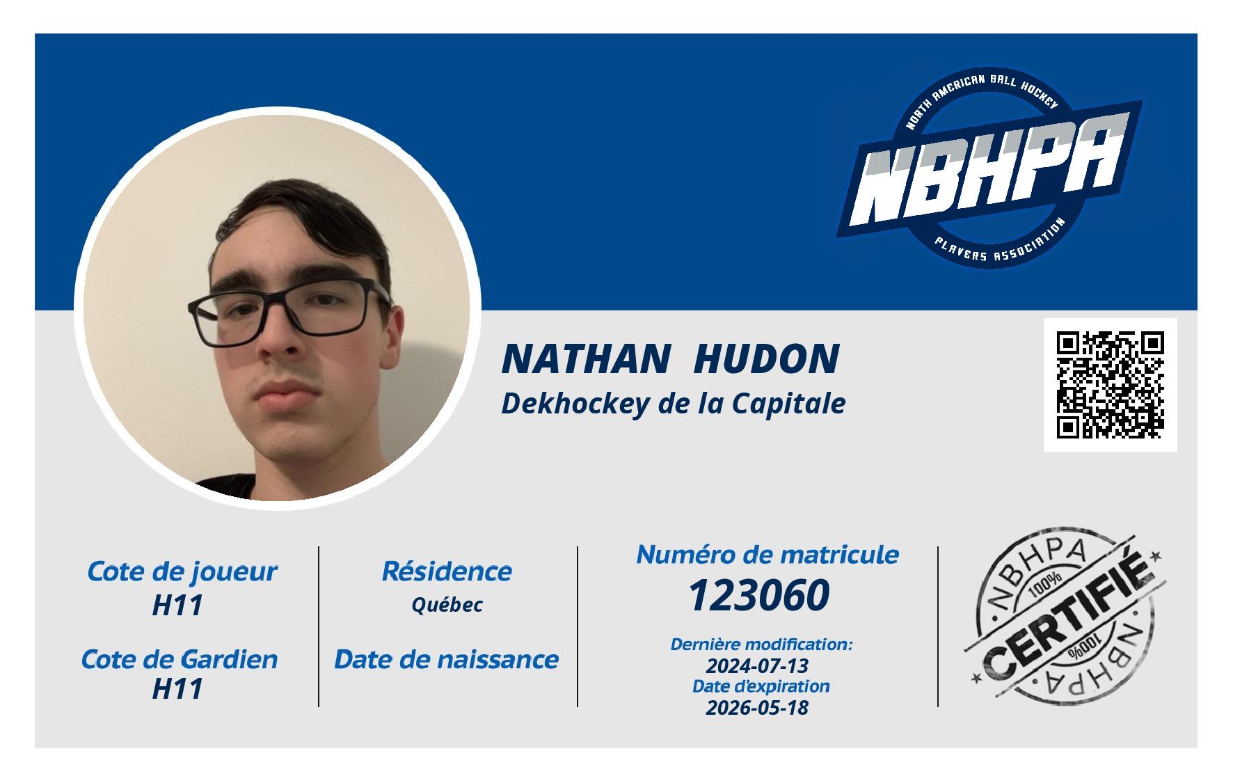 Nathan  Hudon
