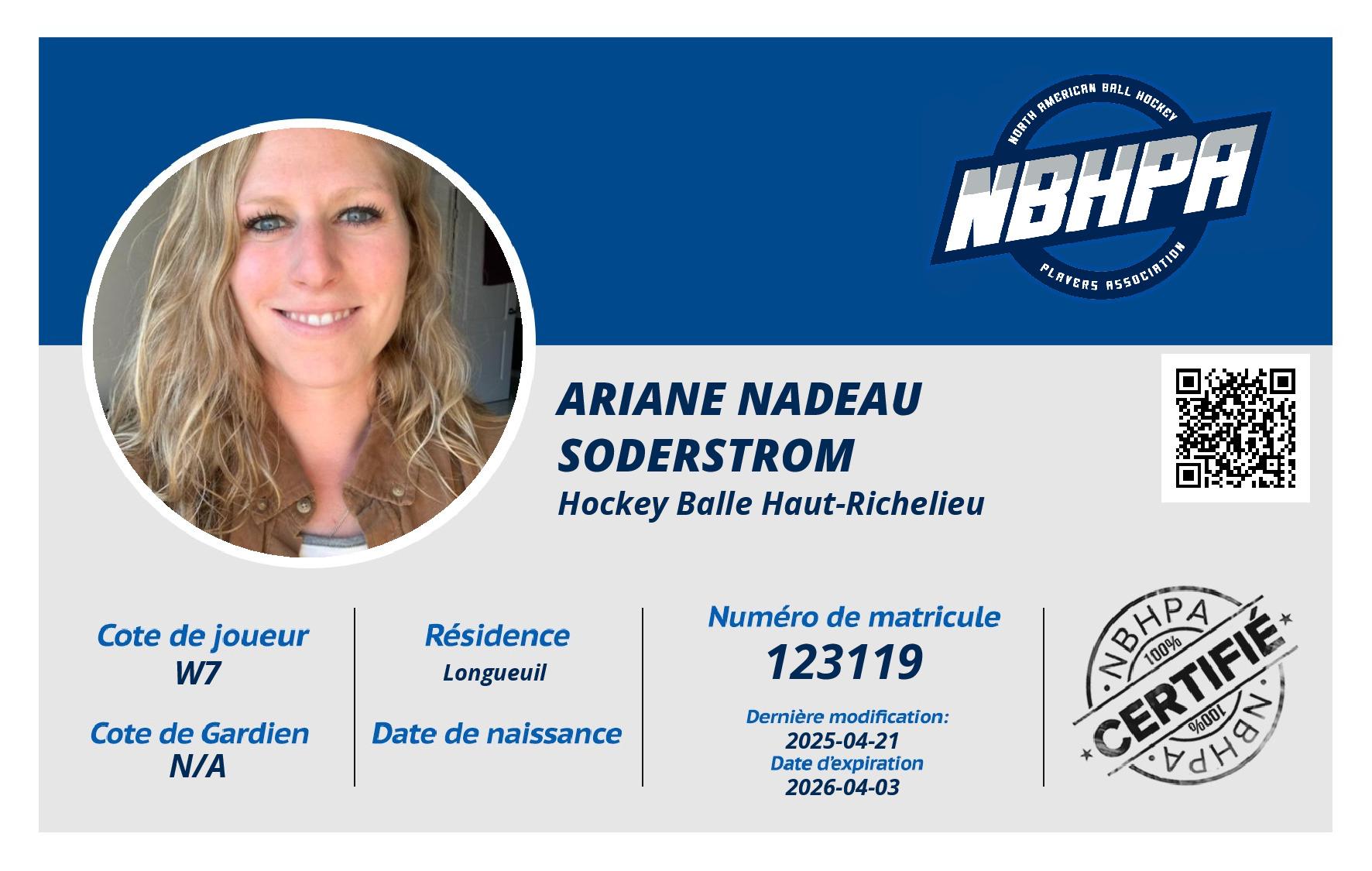 Ariane Nadeau Soderstrom