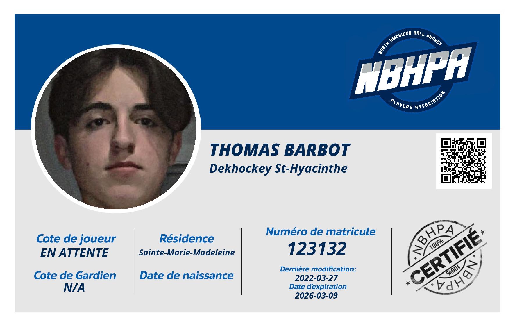 Thomas Barbot