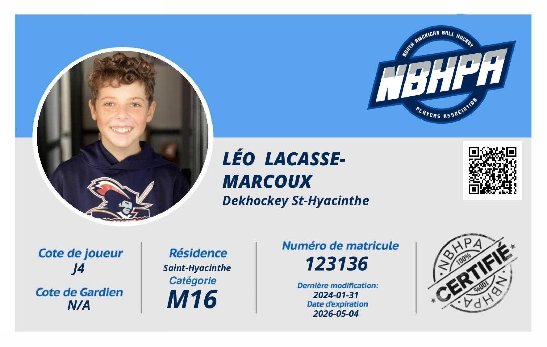 Léo  Lacasse-Marcoux