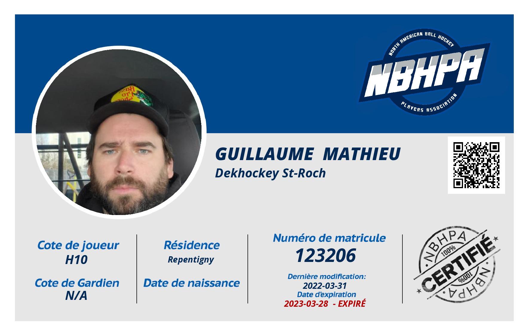 Guillaume  Mathieu 