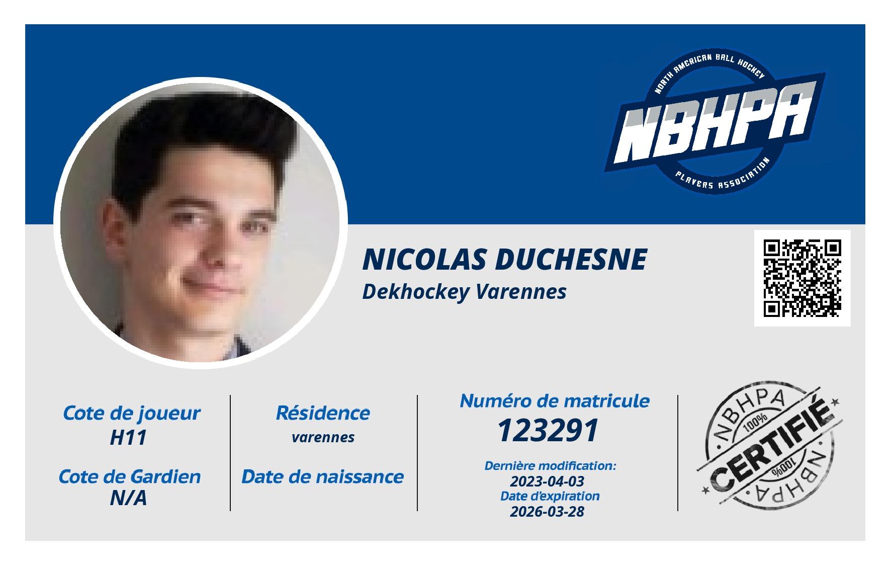Nicolas Duchesne