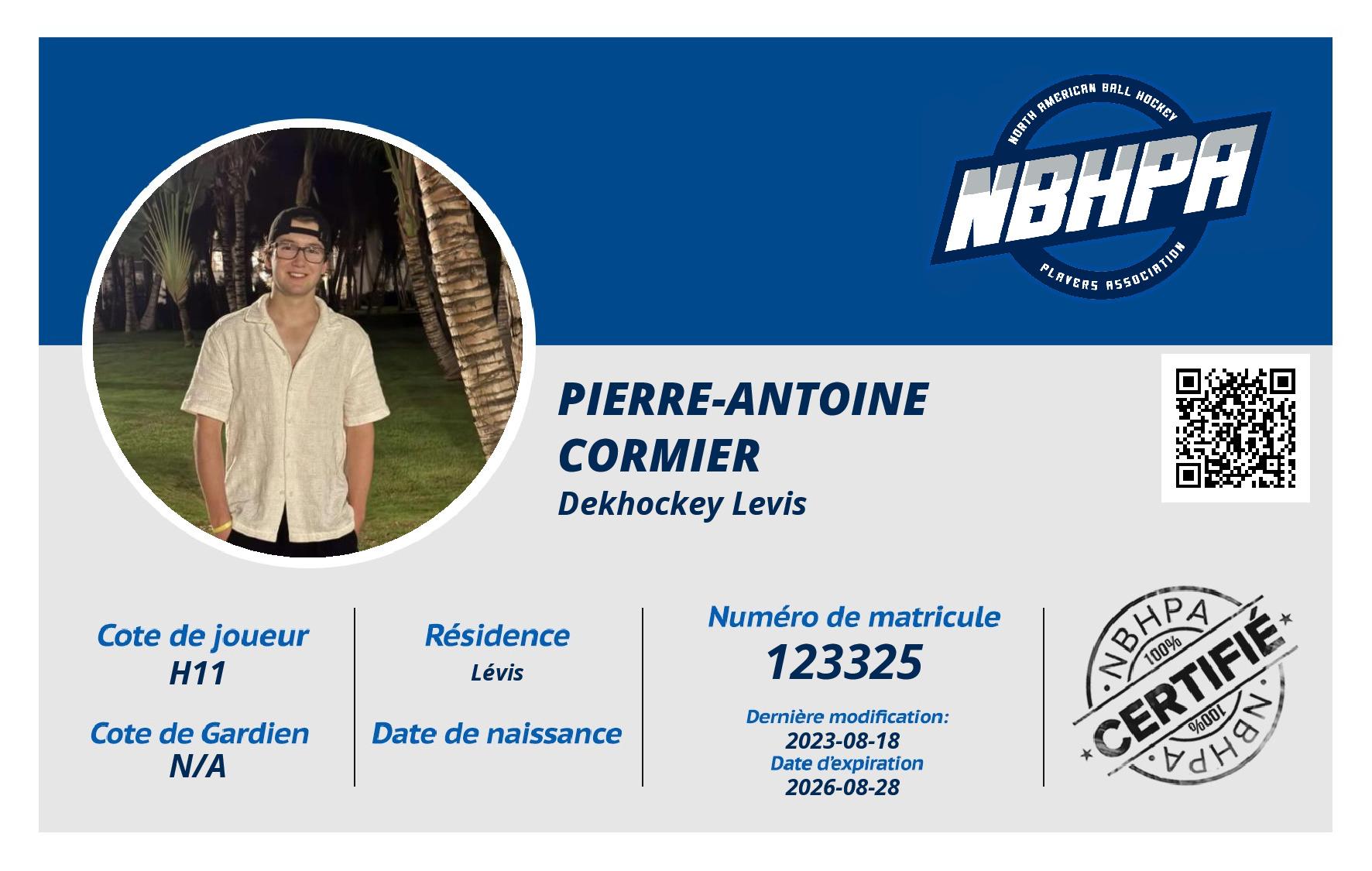 Pierre-Antoine  Cormier 